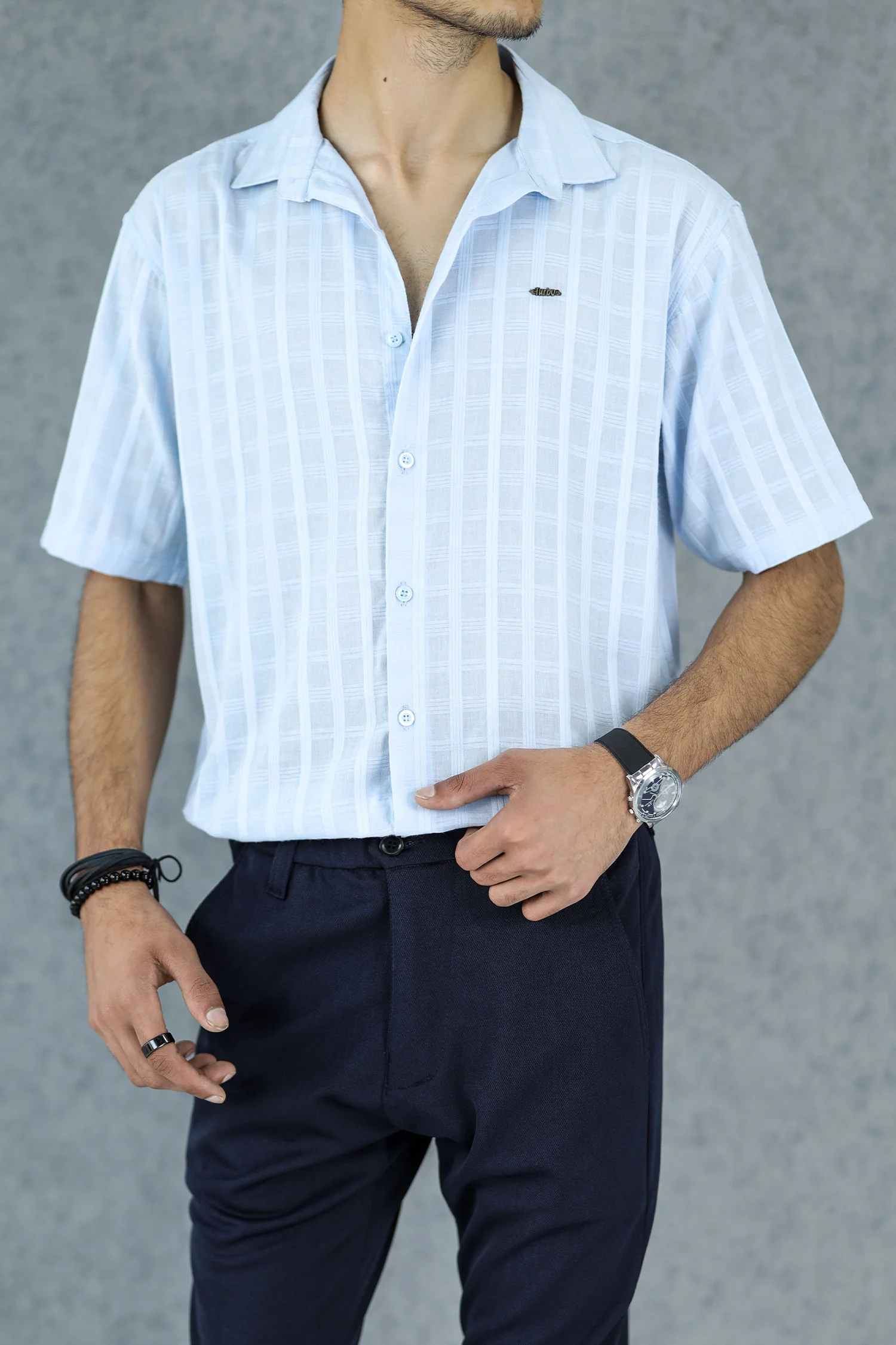 Turbo ShowOff Self Pattern Casual Shirt - Image 15