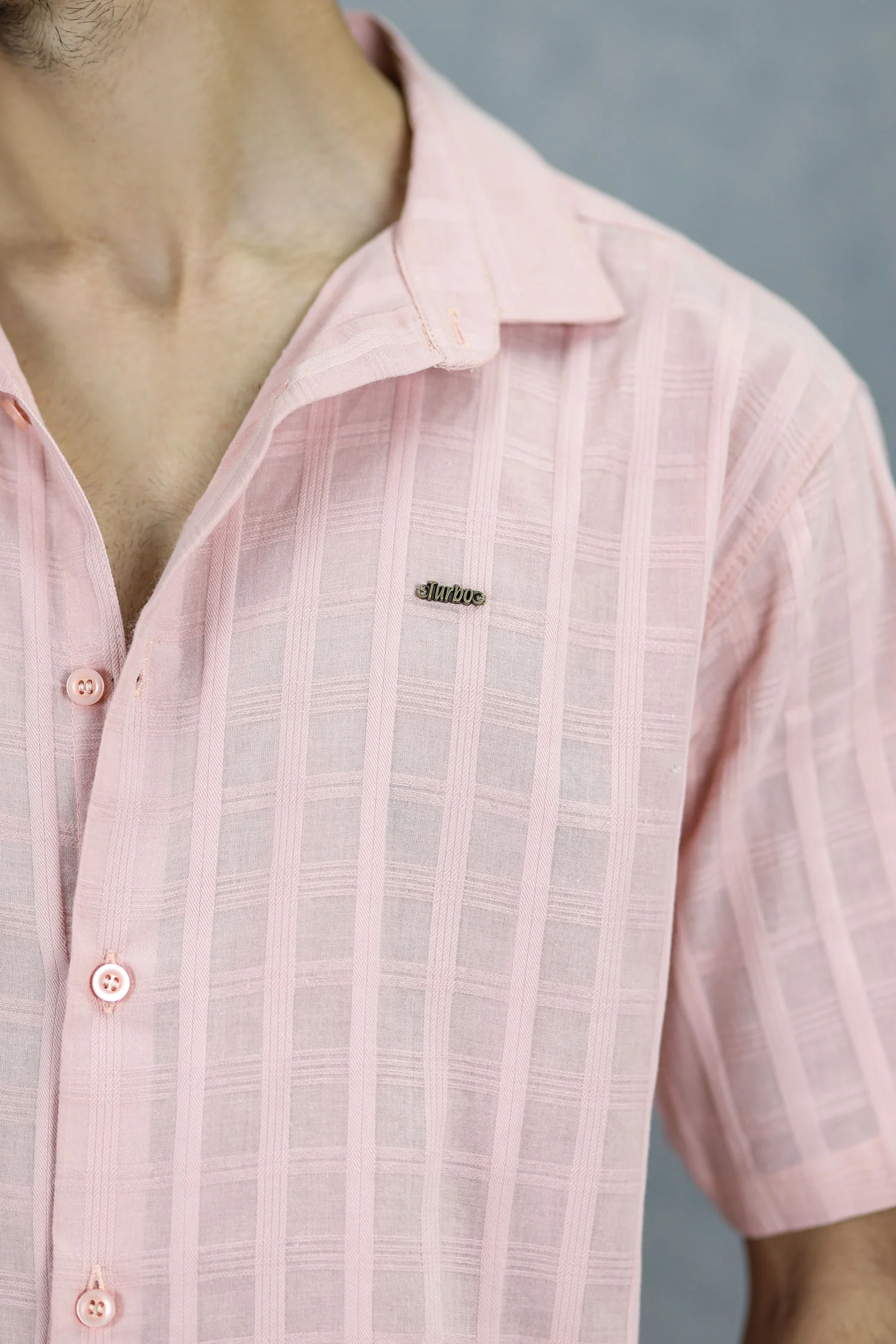 Turbo ShowOff Self Pattern Casual Shirt - Image 5