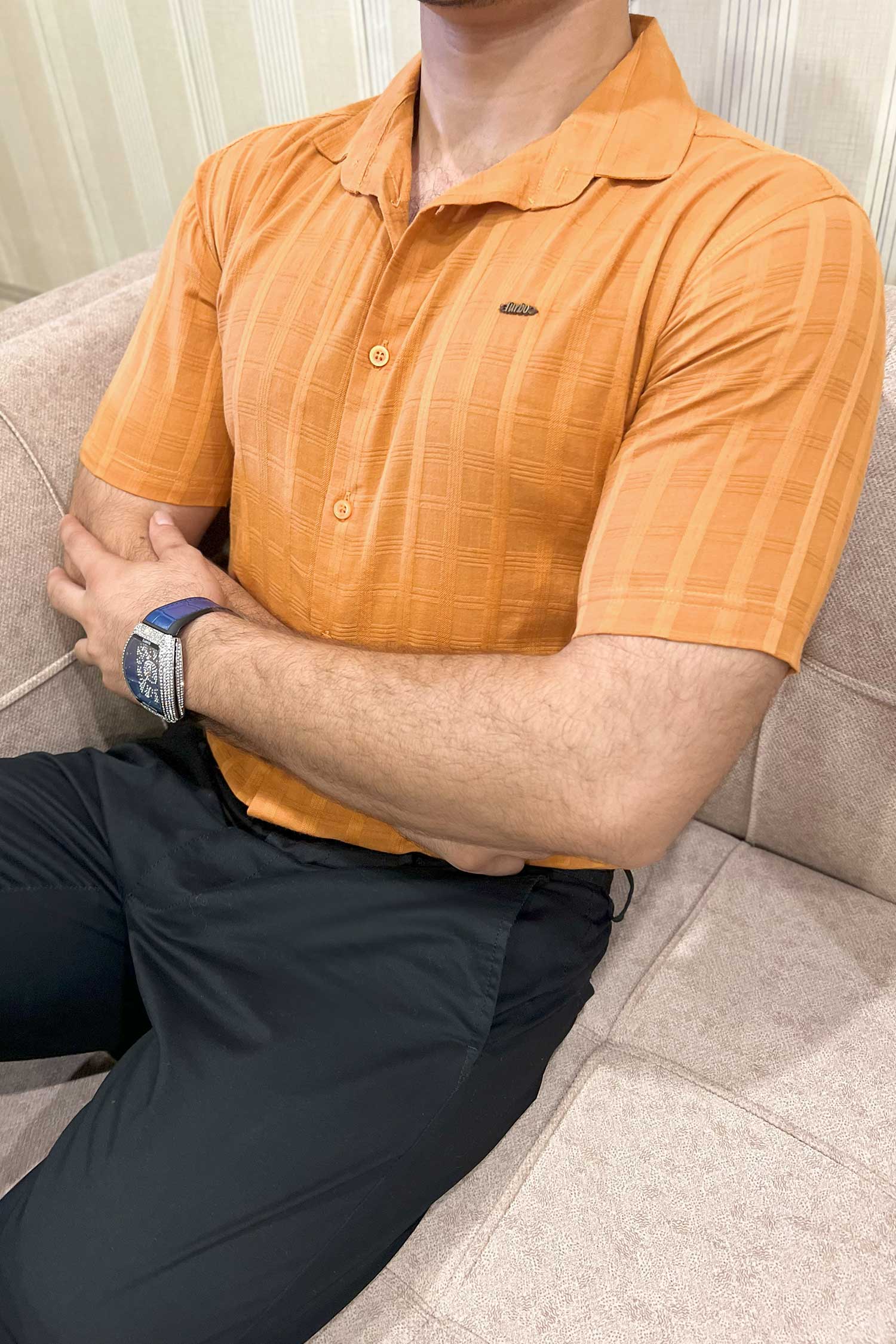 Turbo ShowOff Self Pattern Casual Shirt - Image 7