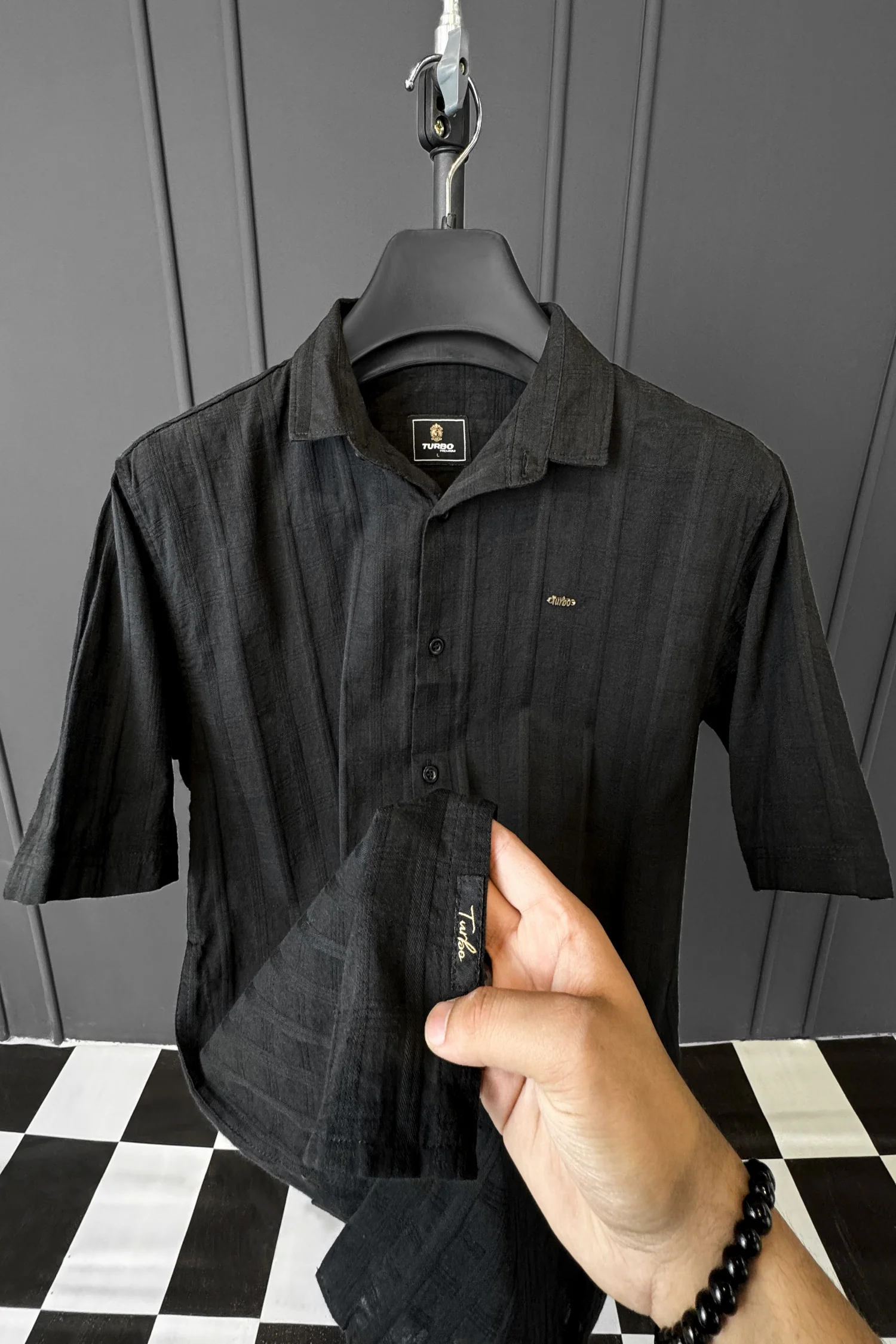 Turbo ShowOff Self Pattern Casual Shirt - Image 7