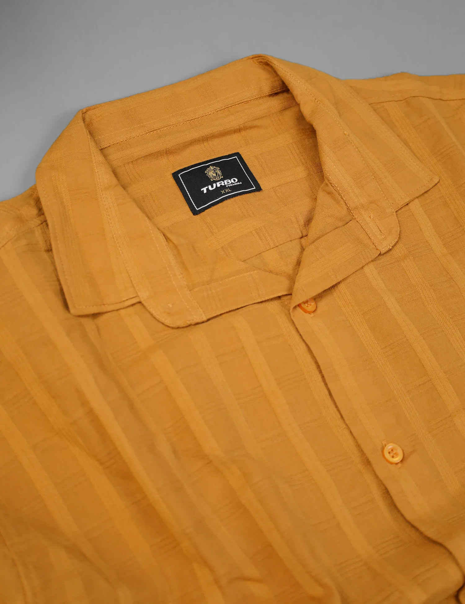 Turbo ShowOff Self Pattern Casual Shirt In Rust - Image 3