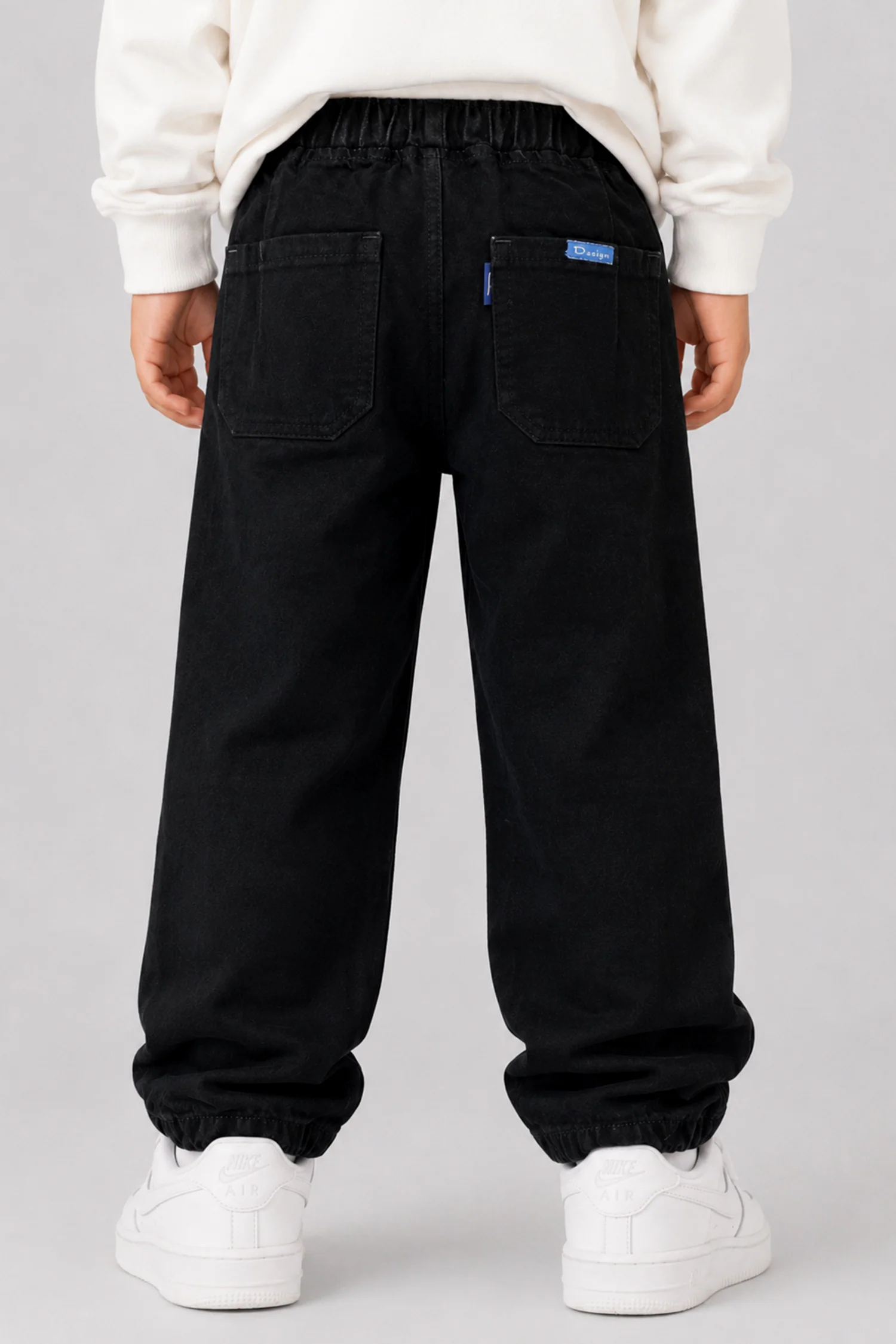 Turbo Utility-Style Denim Baggy Jeans For Boys - Image 14