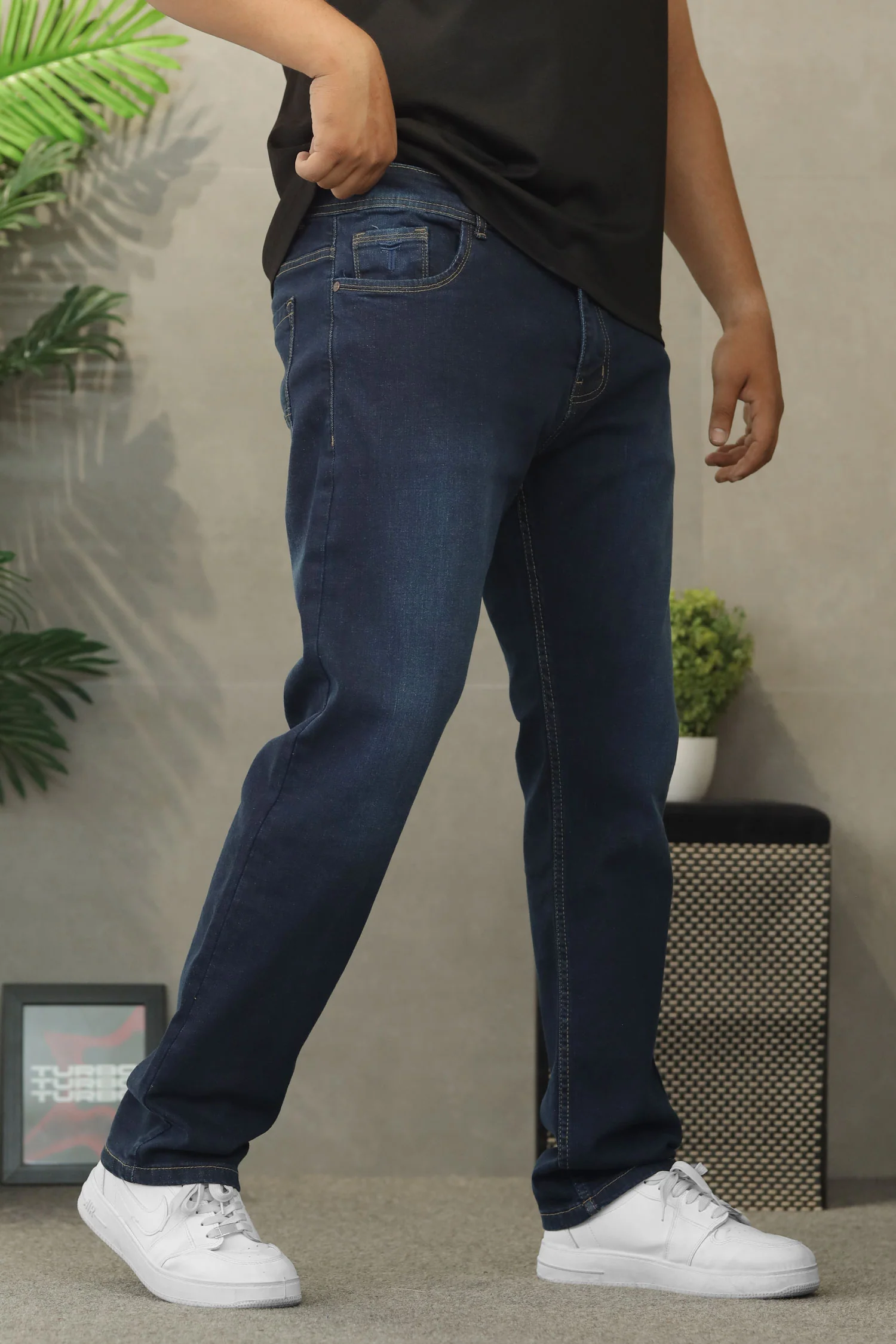 Turbo Slim-Fit Pattern Denim Jeans - Image 14