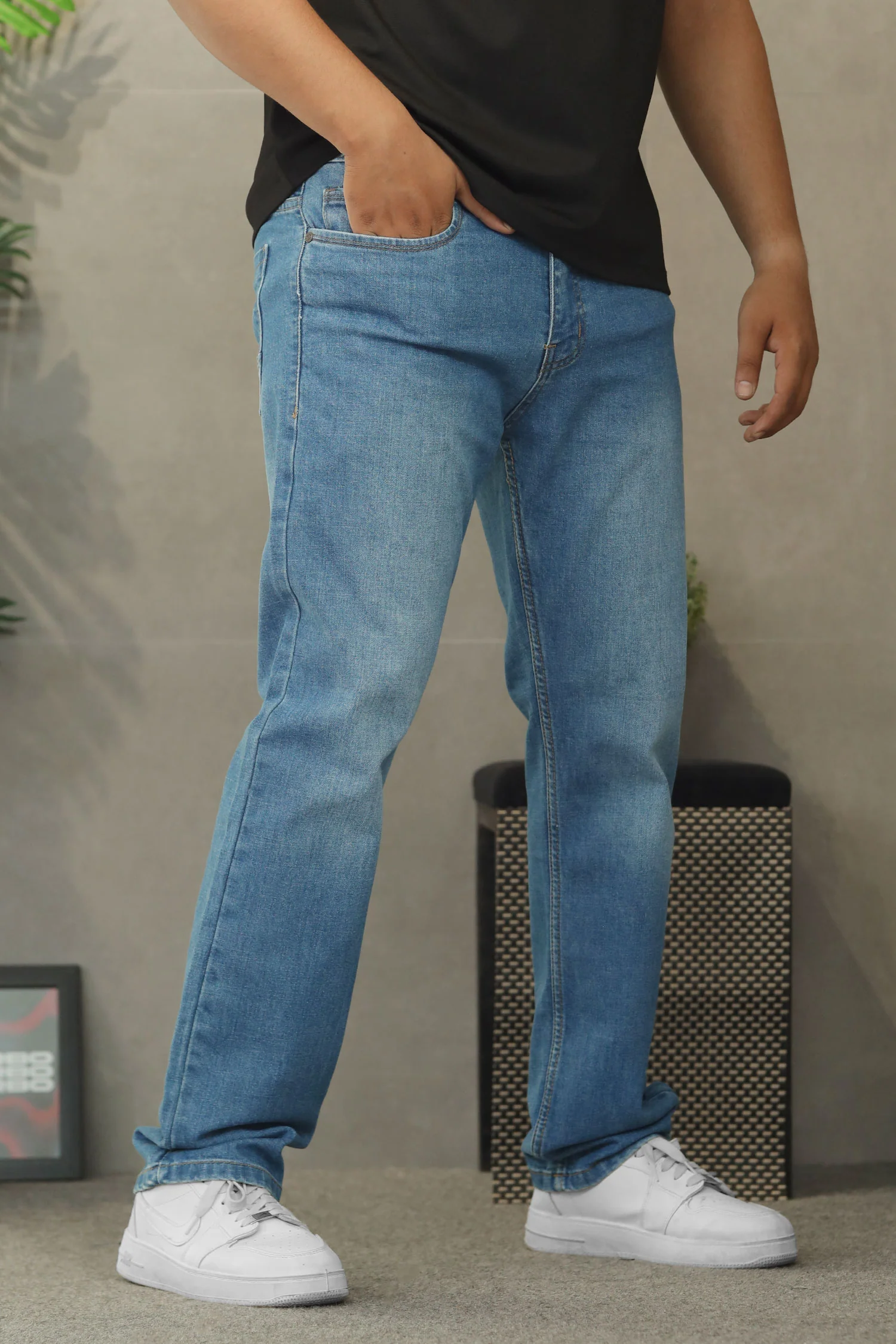 Turbo Slim-Fit Pattern Denim Jeans - Image 6
