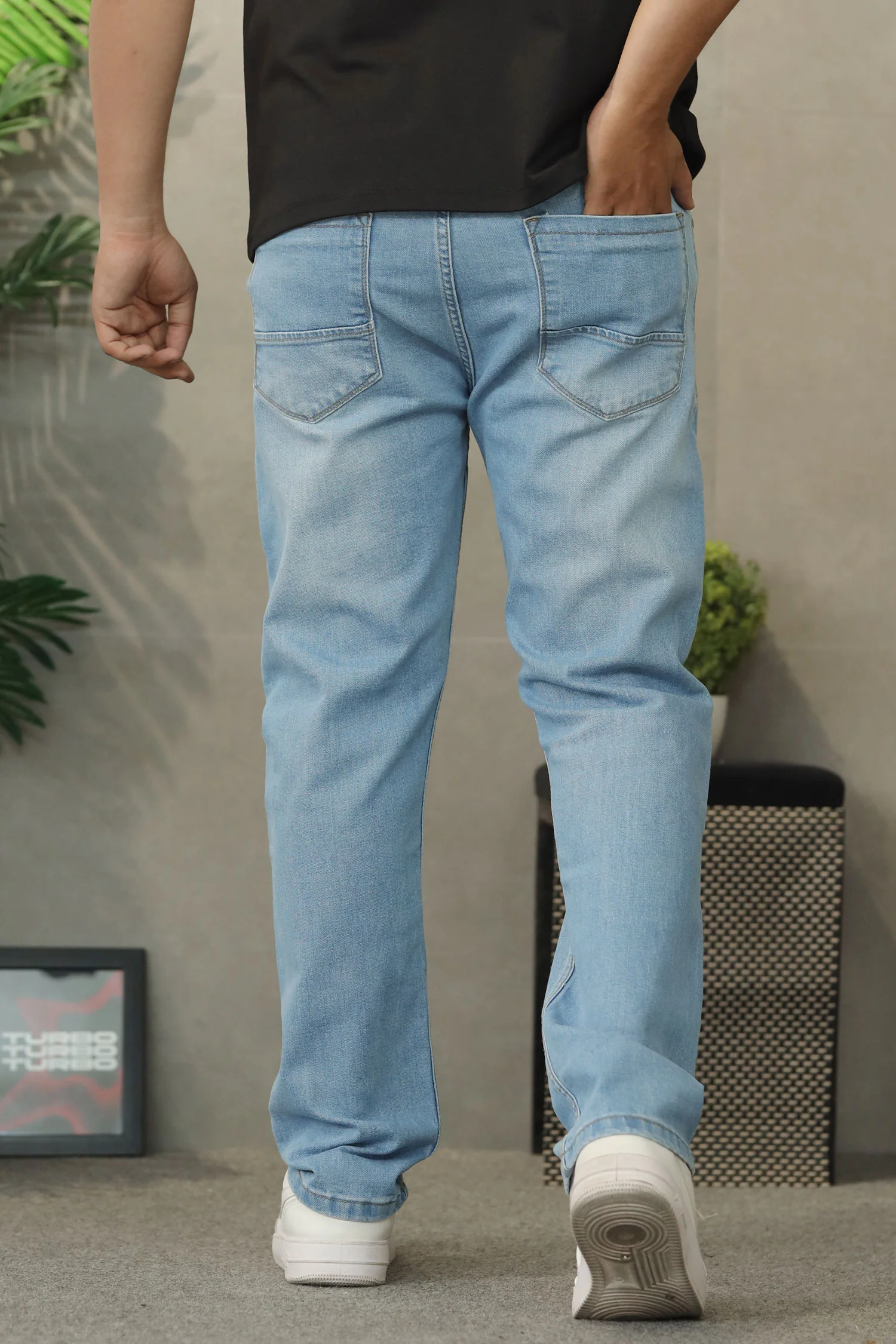 Turbo Slim-Fit Pattern Denim Jeans - Image 11