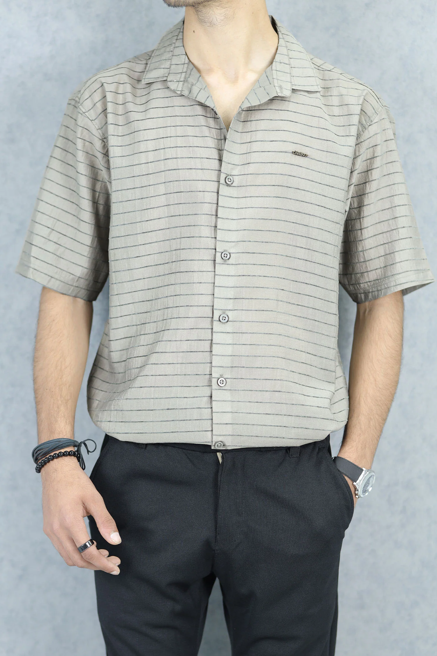 Turbo Snitch Striped Casual Shirt - Image 11