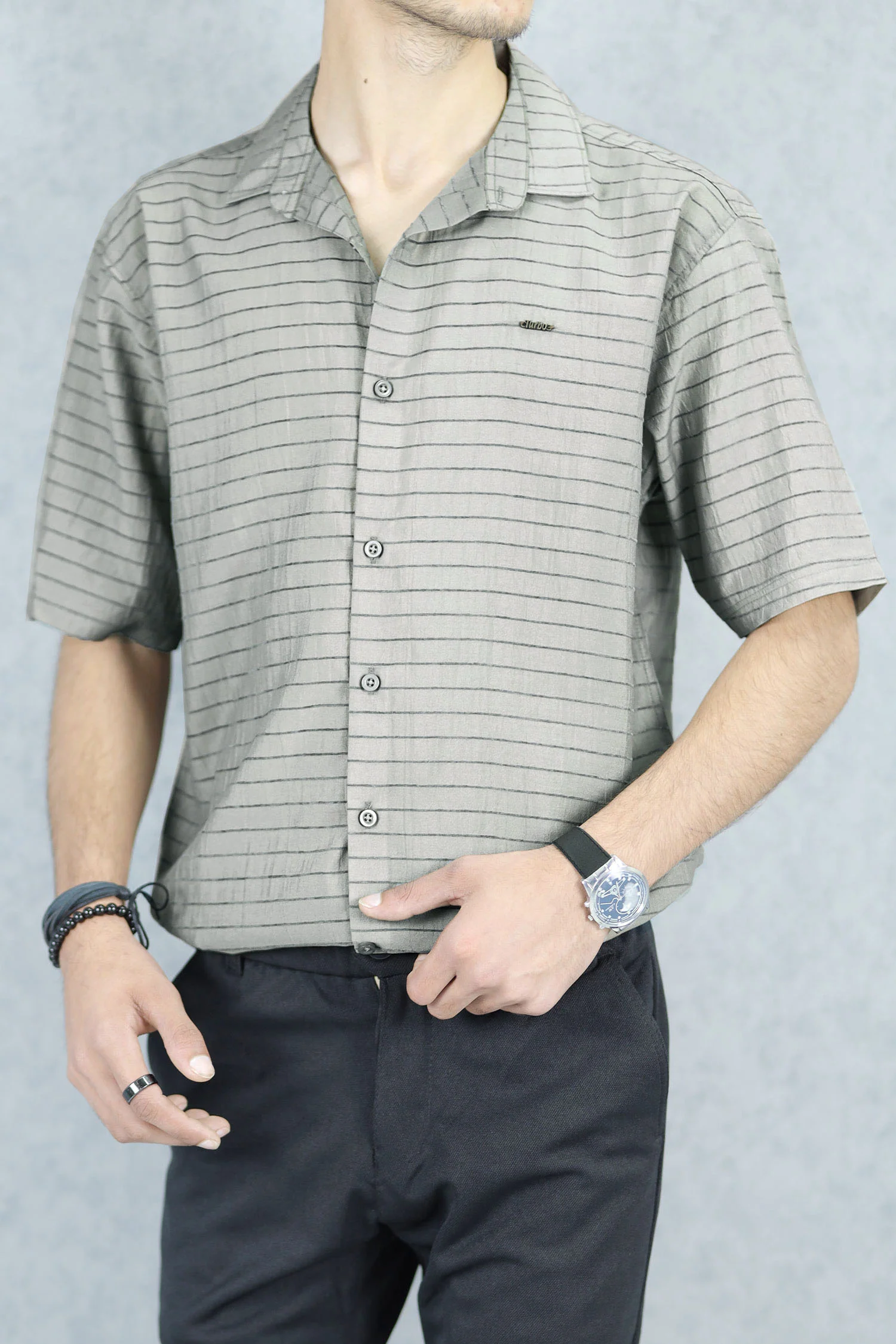 Turbo Snitch Striped Casual Shirt - Image 12