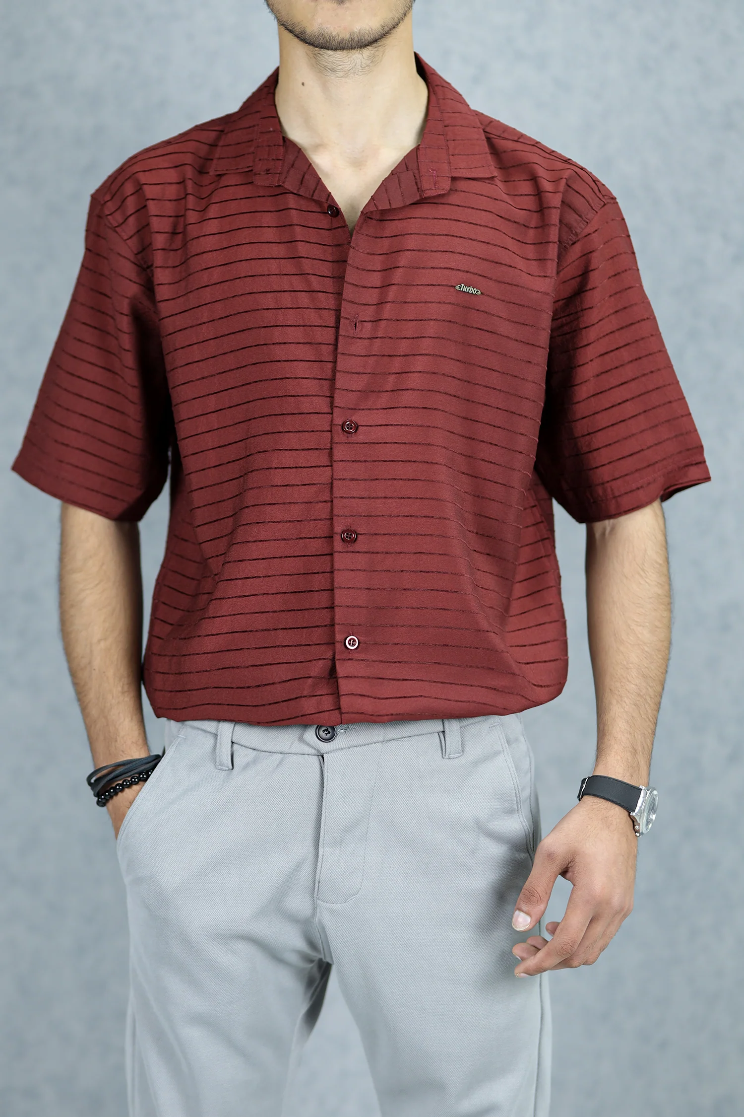Turbo Snitch Striped Casual Shirt - Image 14