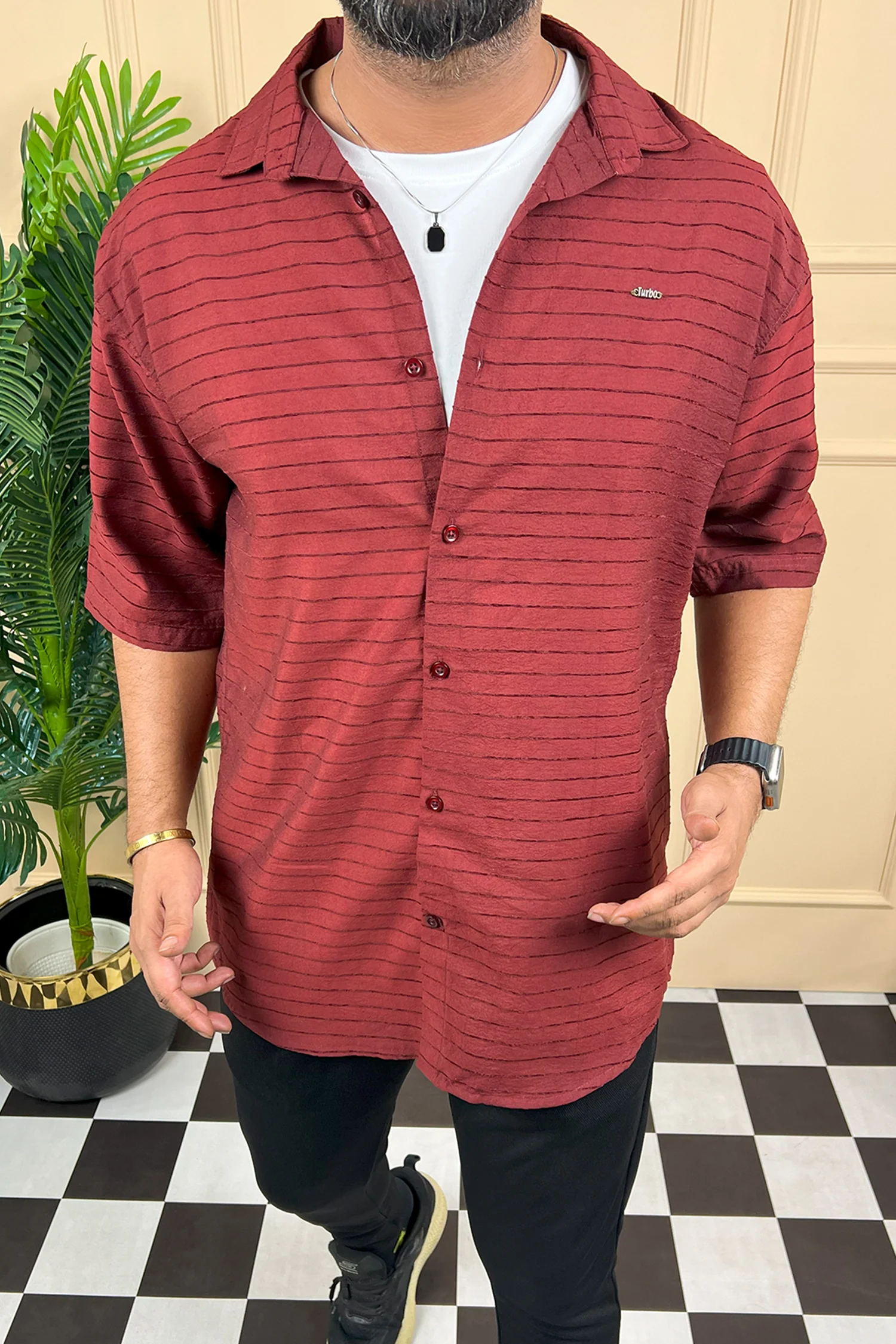 Turbo Snitch Striped Casual Shirt - Image 15