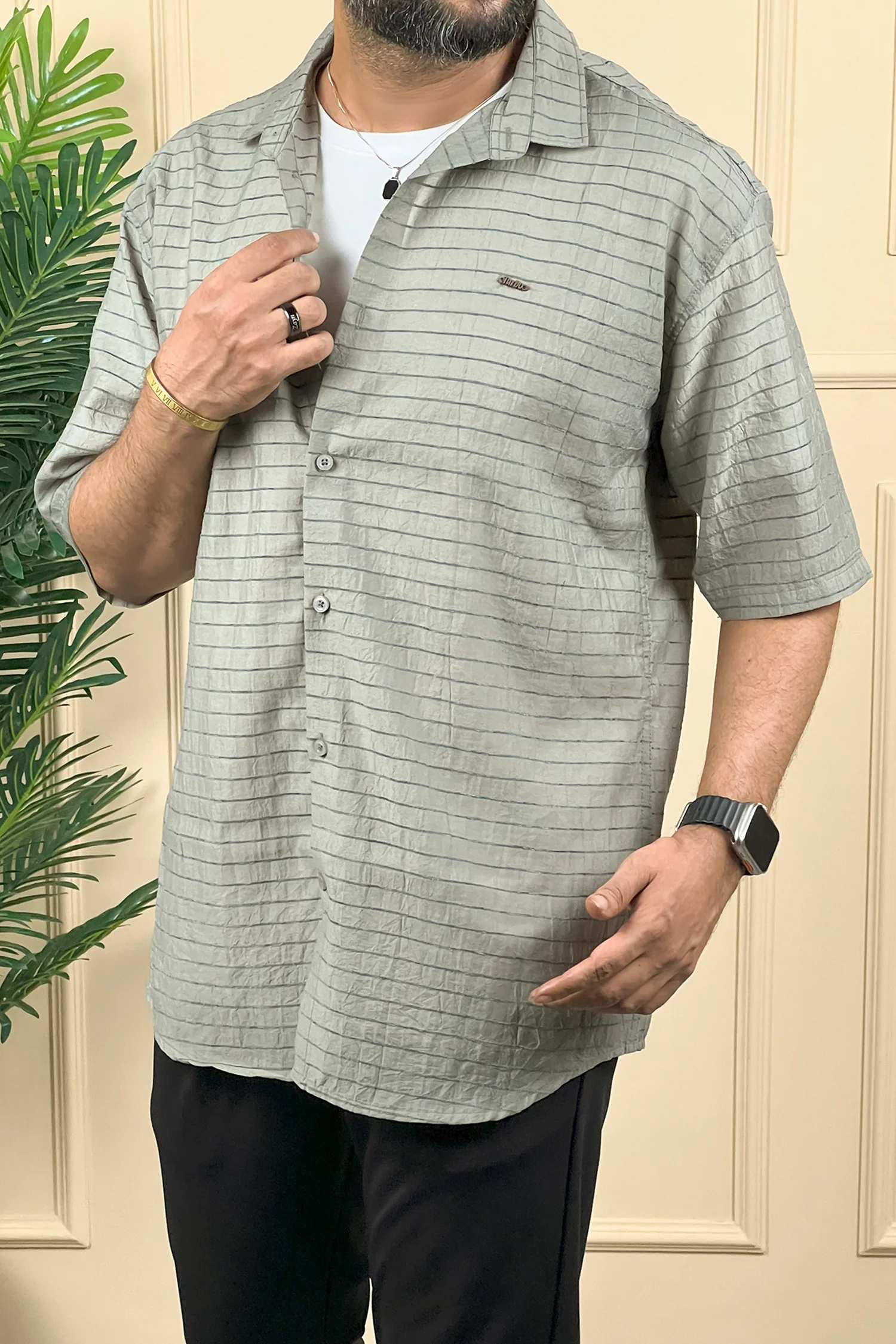 Turbo Snitch Striped Casual Shirt - Image 9