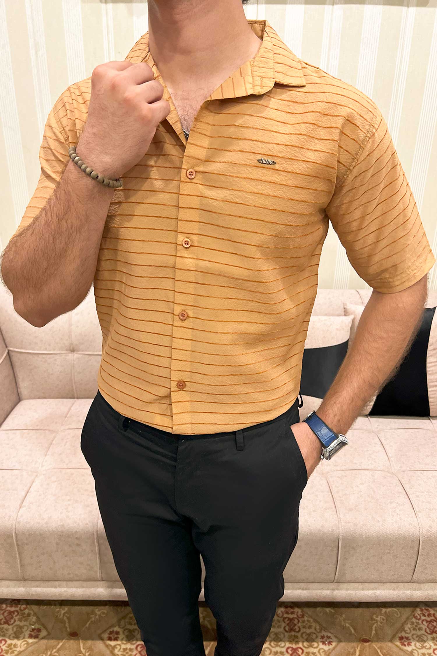 Turbo Snitch Striped Casual Shirt - Image 19