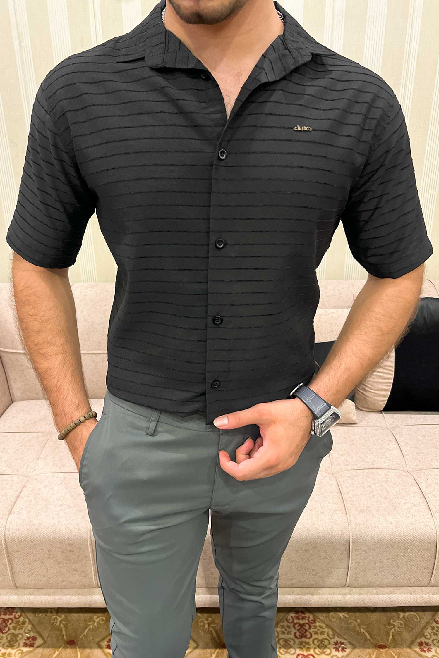 Turbo Snitch Striped Casual Shirt - Image 5