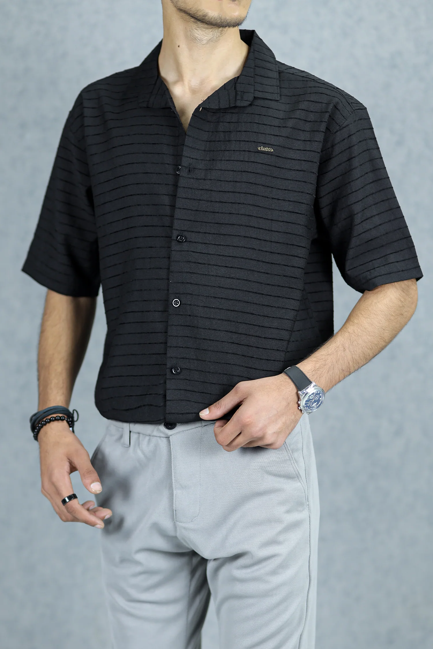 Turbo Snitch Striped Casual Shirt - Image 9