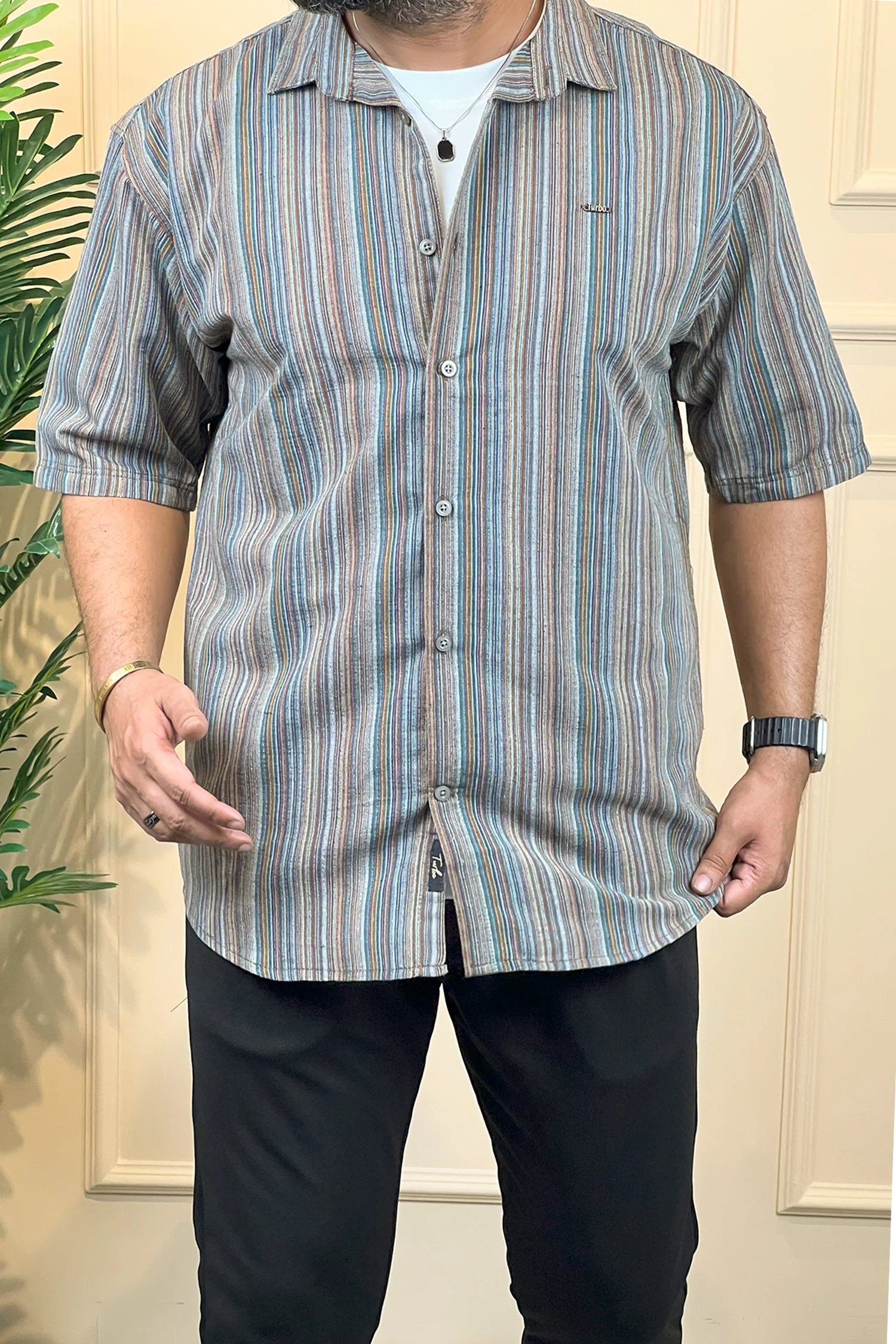 Turbo Spring Edit Textured Casual Shirt - Image 5