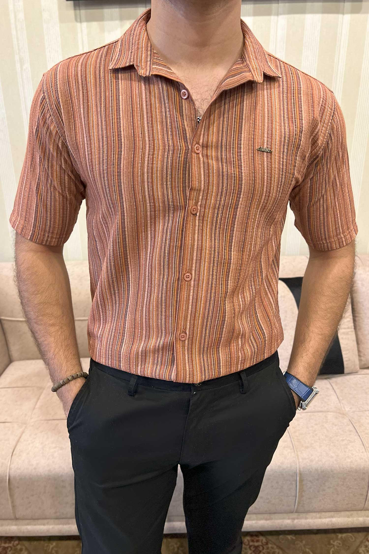 Turbo Spring Edit Textured Casual Shirt - Image 11