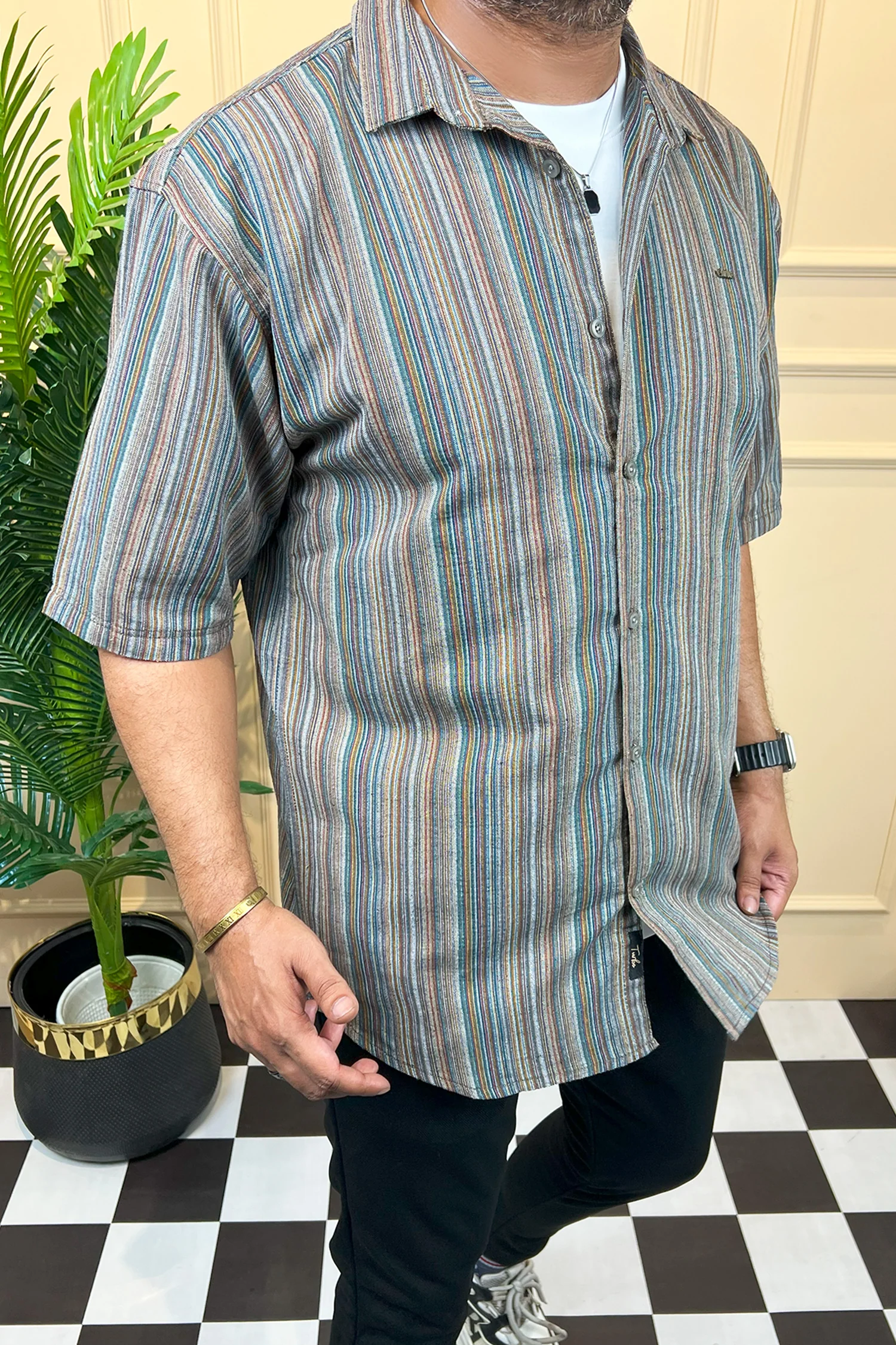Turbo Spring Edit Textured Casual Shirt - Image 6
