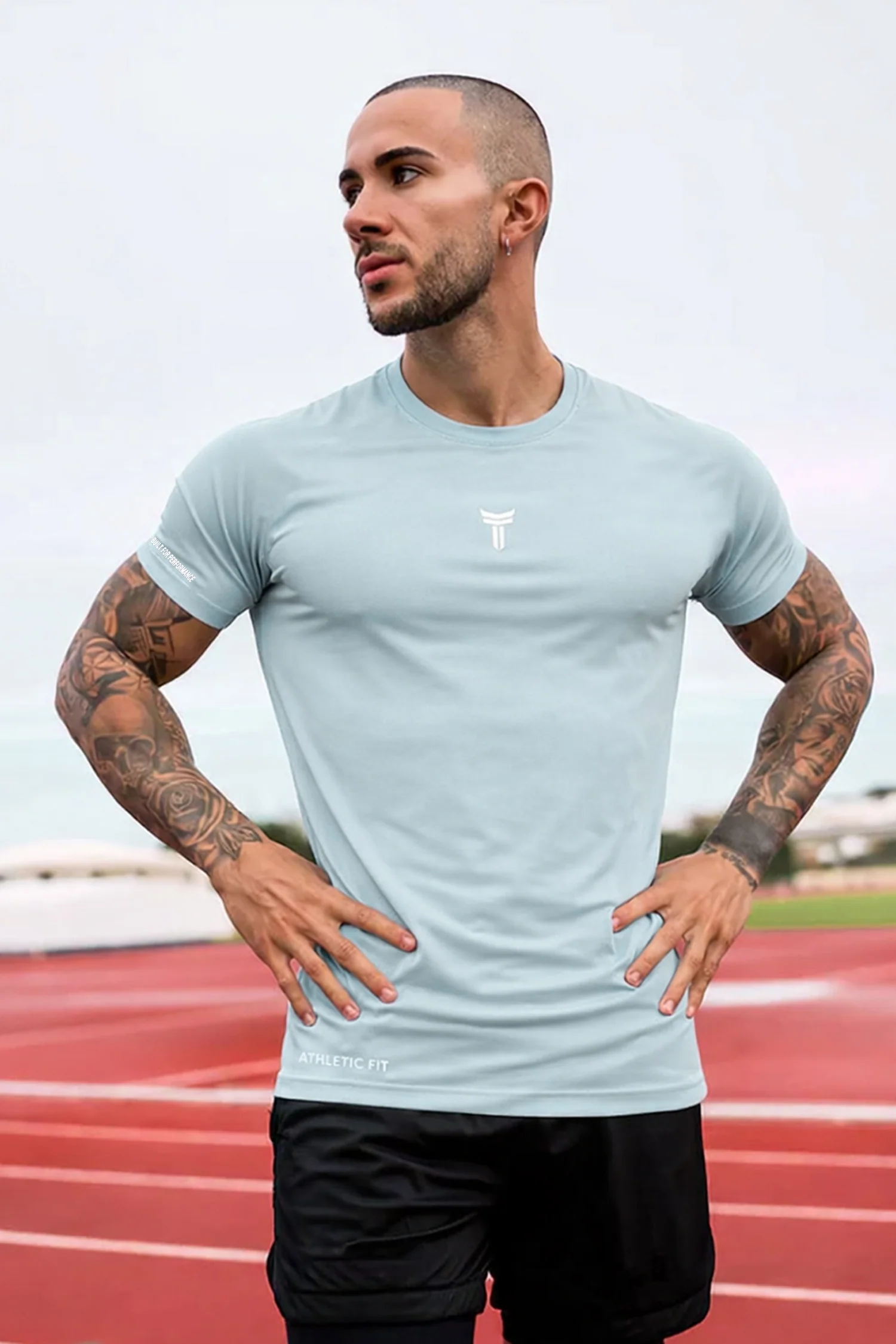 Turbo Statement Series Imp Dry-Fit Tee In Ice Blue - Image 2