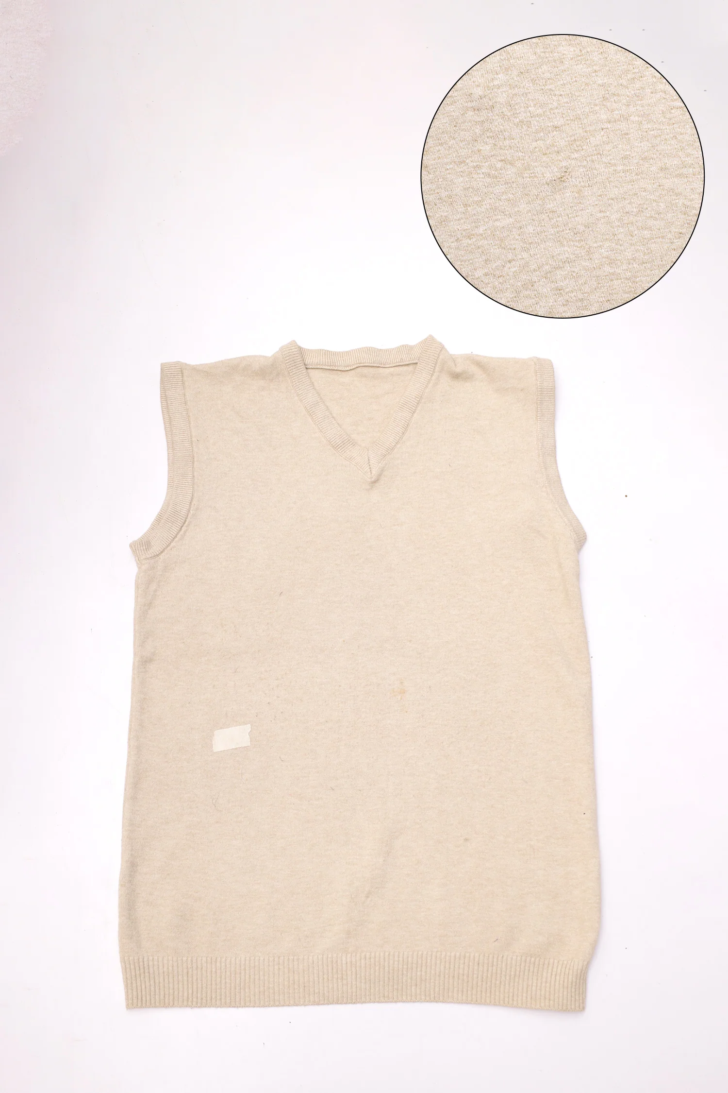 Turbo V-Neck Knit Vest Minor Fault Imported Sweater - Image 2