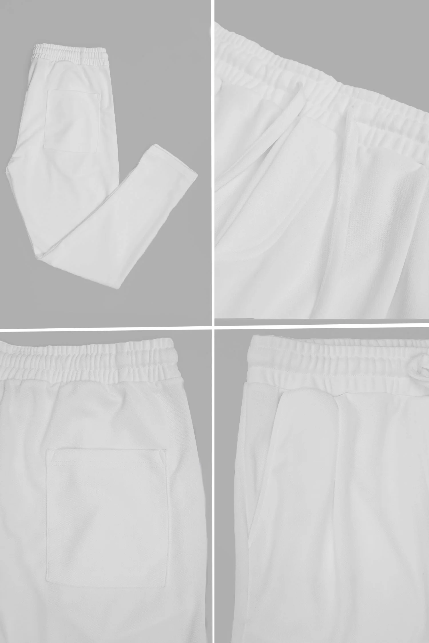 Turbo Straight Leg Lace-Up SlimFit Trouser In White - Image 3