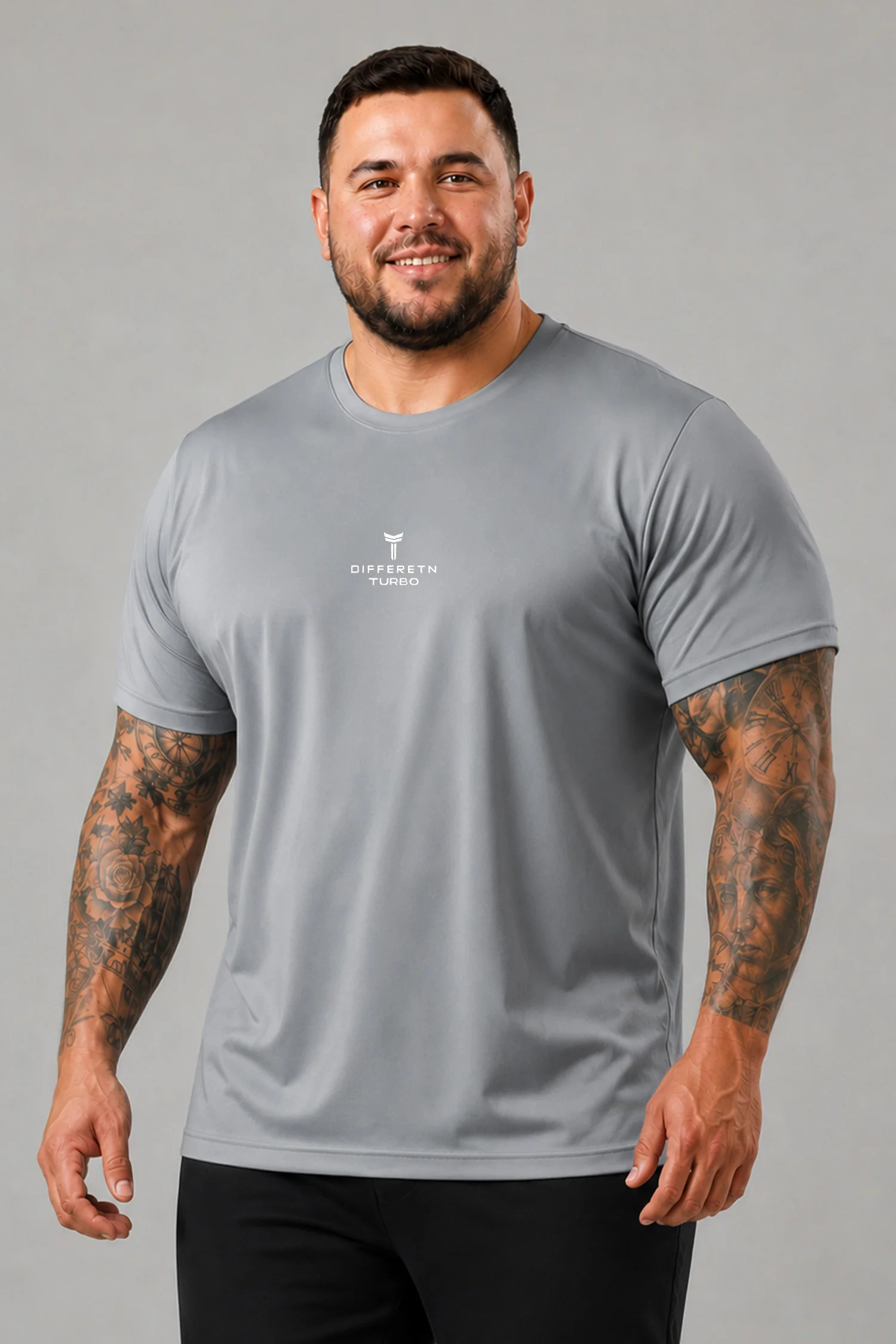 Turbo Street-Style Round Neck Big & Tall Dry-fit Shirt - Image 13