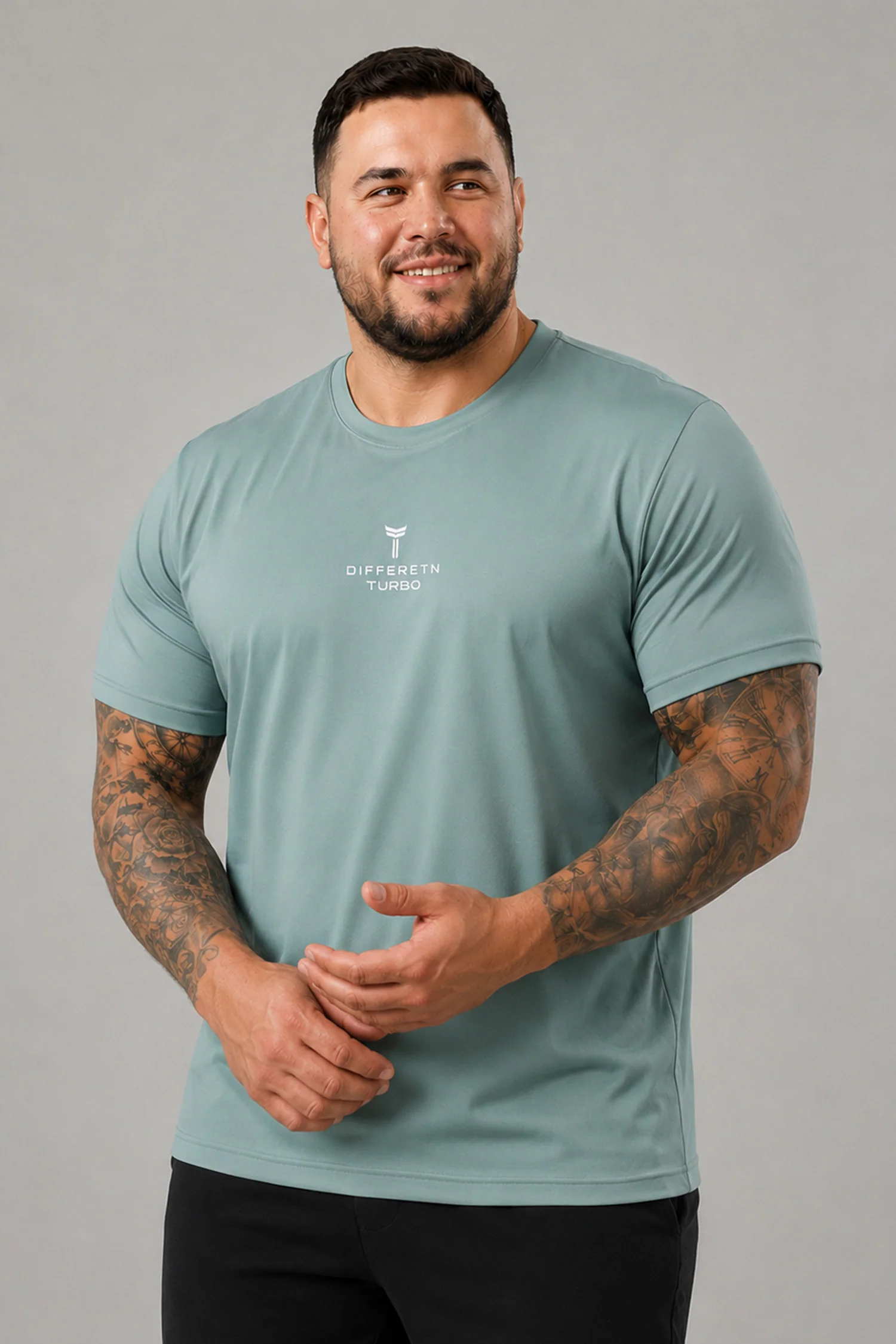 Turbo Street-Style Round Neck Big & Tall Dry-fit Shirt - Image 16