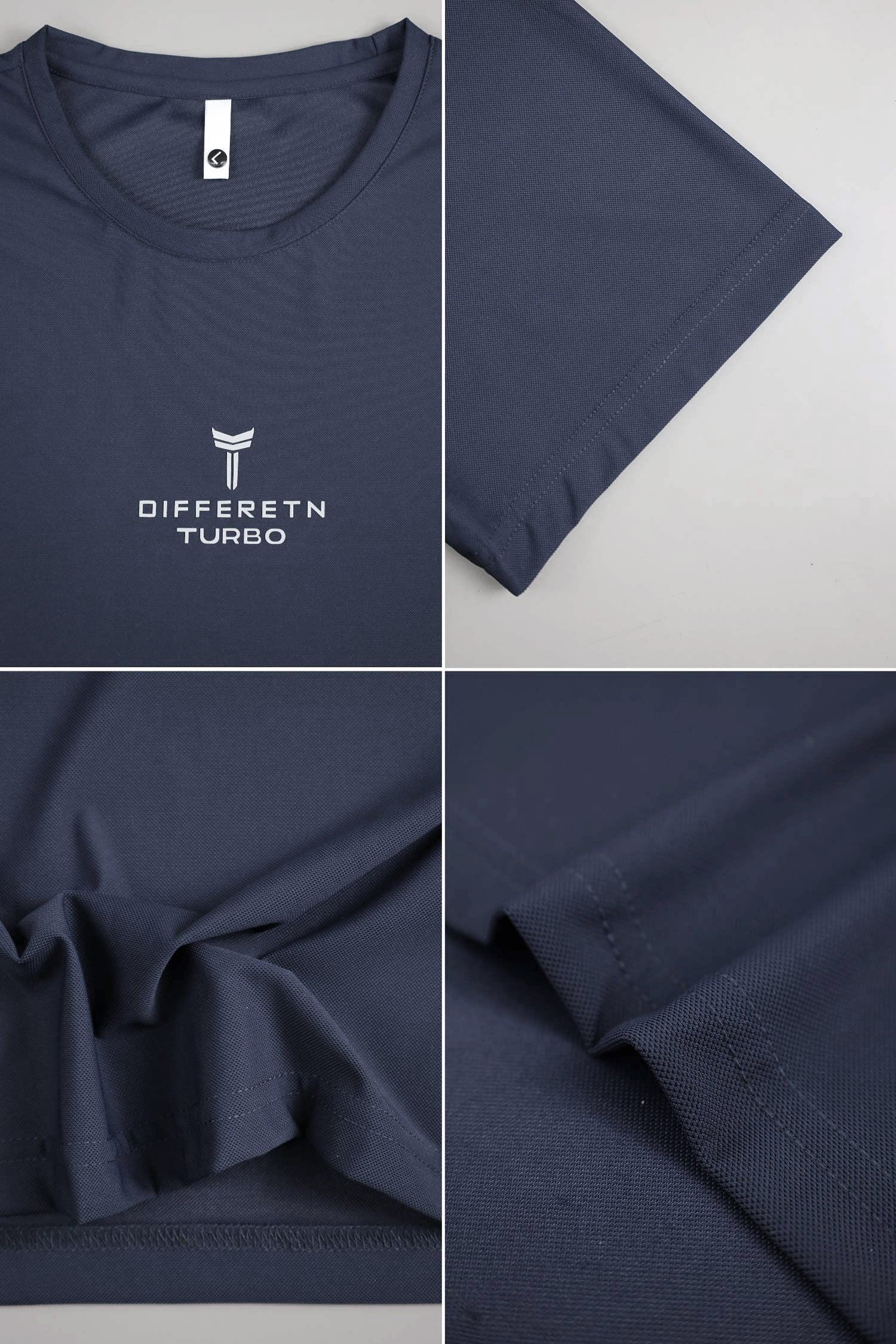 Turbo Street-Style Round Neck Dry-fit Shirt - Image 6