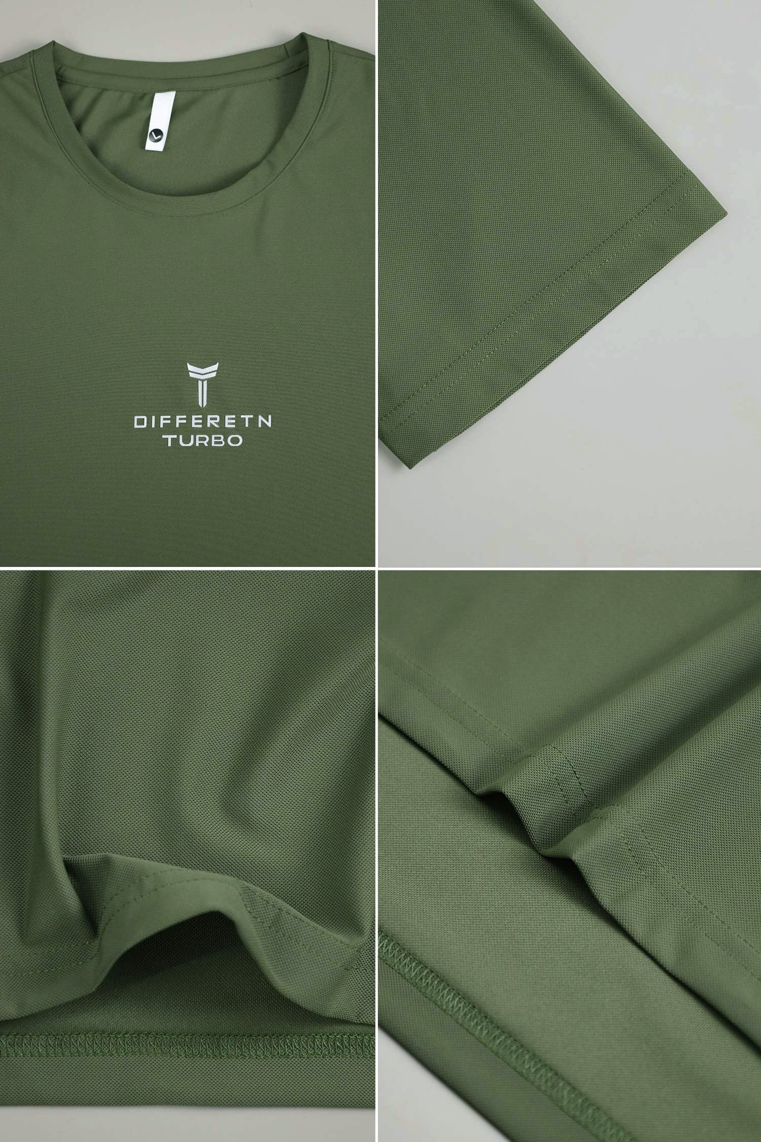 Turbo Street-Style Round Neck Dry-fit Shirt - Image 9