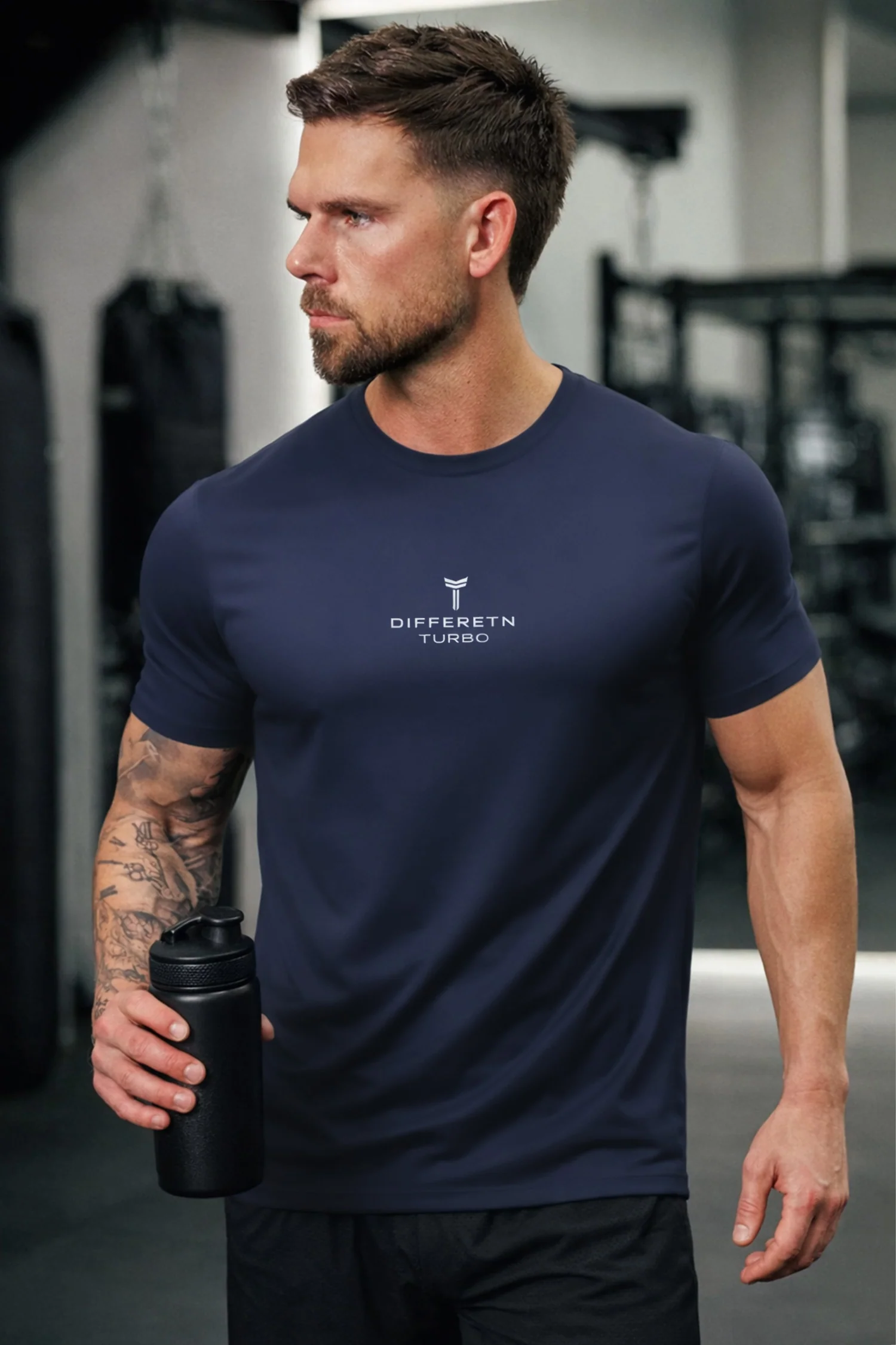 Turbo Street-Style Round Neck Dry-fit Shirt - Image 4