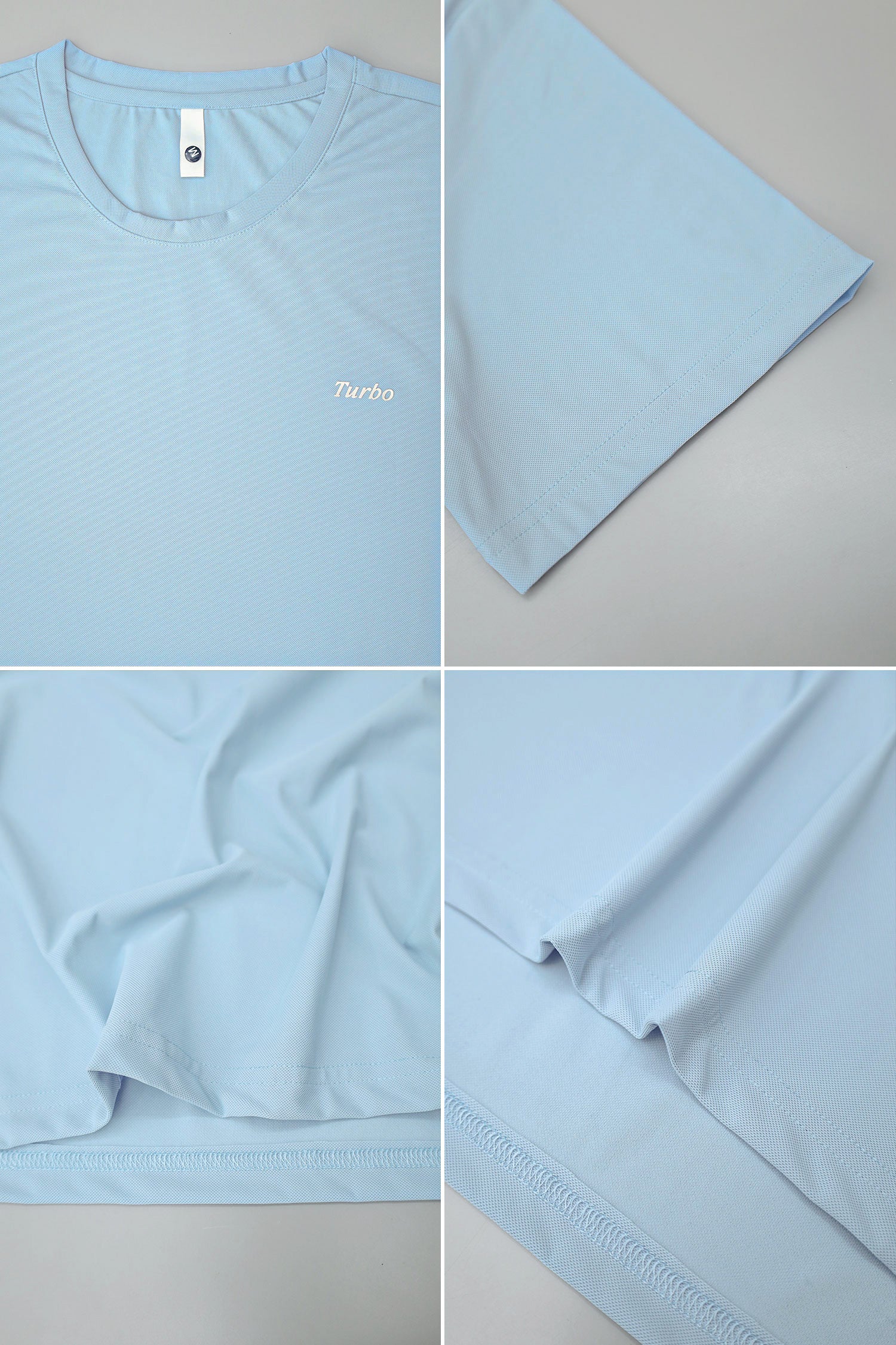 Turbo Stretch-Cotton Round Neck Dry-fit Shirt - Image 3