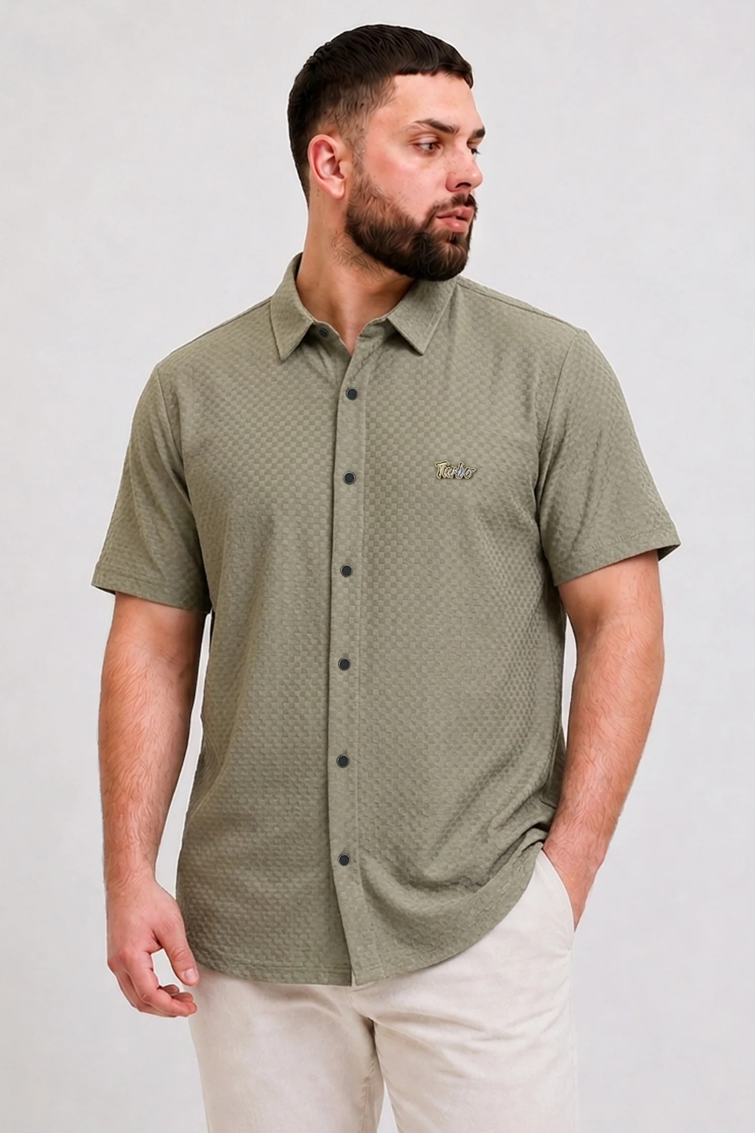 Turbo Stripe Edition Big & Tall Comfort Casual Shirt - Image 9