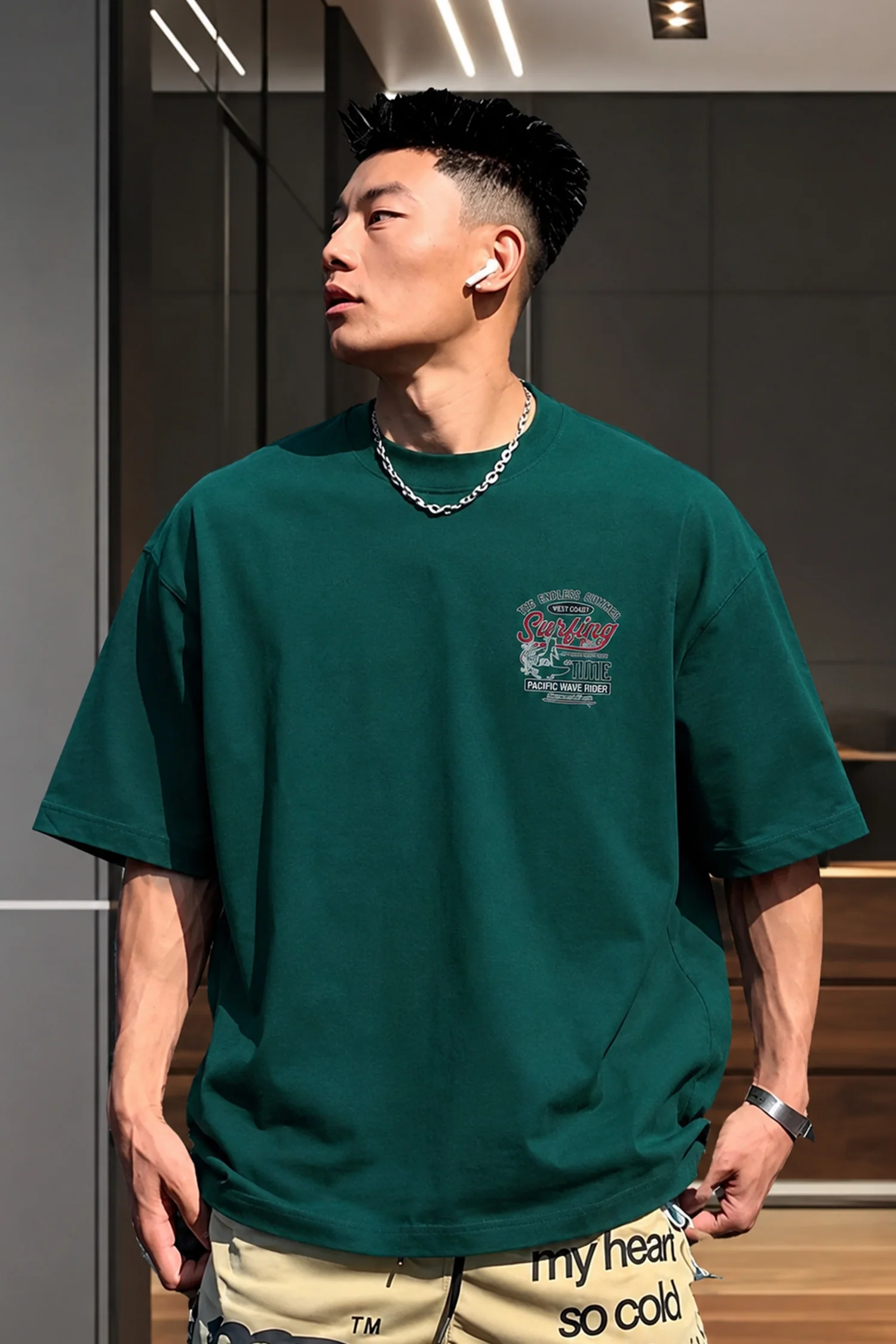 Turbo Sunny Edit Heavyweight Oversize Men's Tee - Image 14