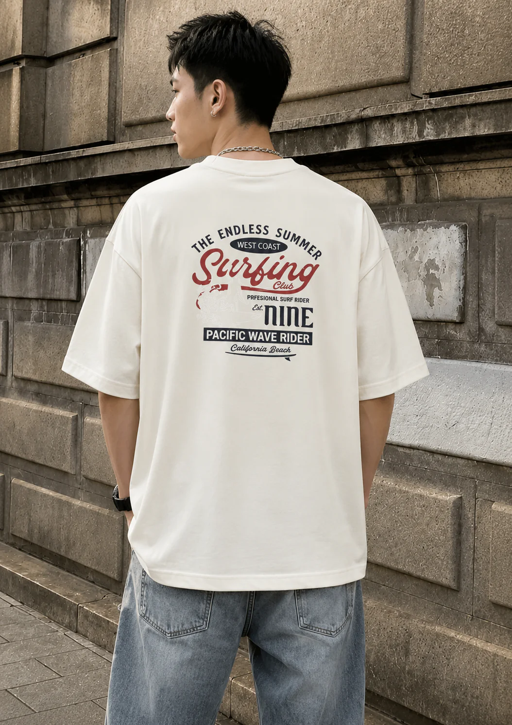 Turbo Sunny Edit Heavyweight Oversize Men's Tee - Image 9