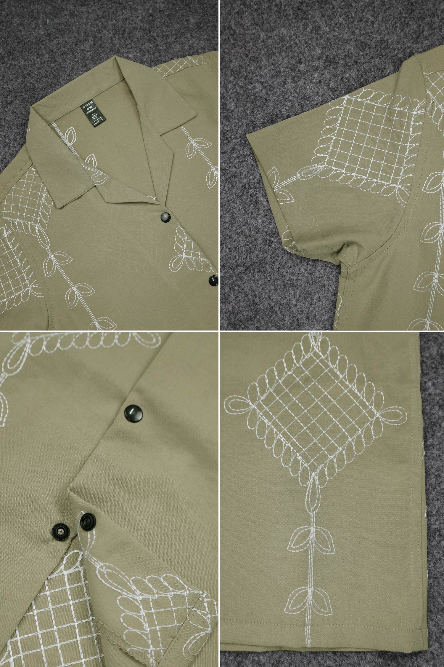 Turbo Diamond Geometric Pattern Younger Kids Casual-Shirt - Image 4