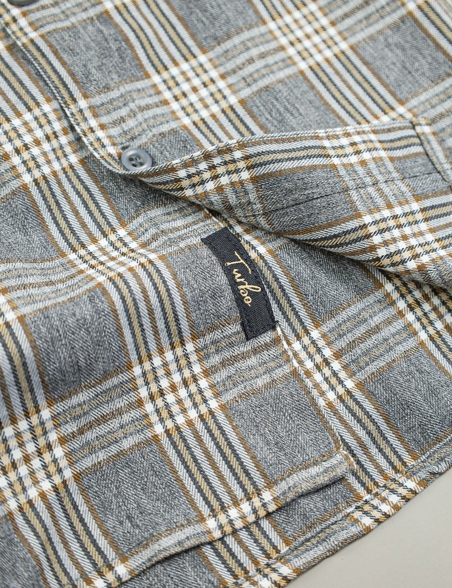 Turbo Tattersall Checkered Long Sleeve Cotton Casual Shirt - Image 15