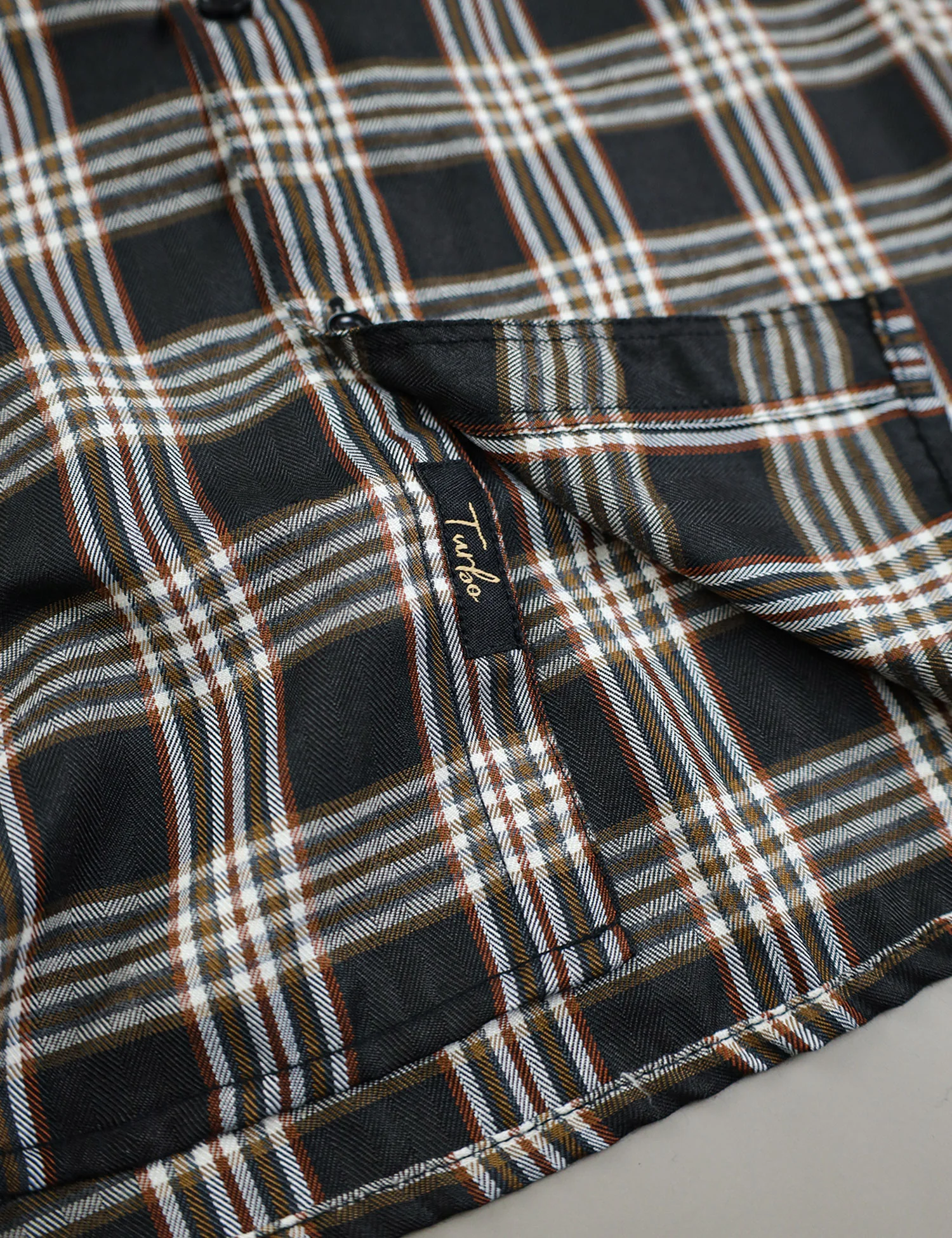 Turbo Tattersall Checkered Long Sleeve Cotton Casual Shirt - Image 8