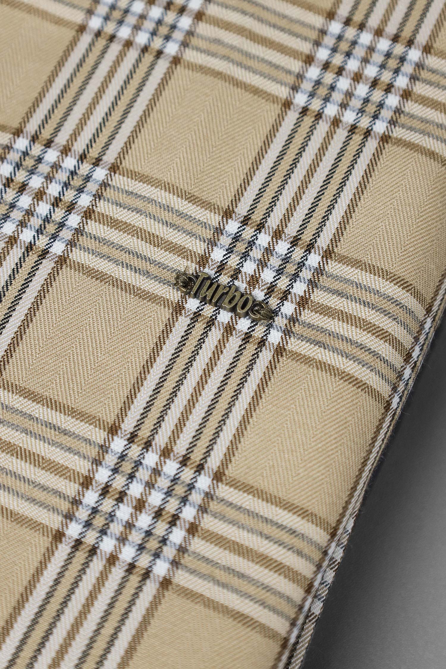 Turbo Tattersall Checkered Long Sleeve Cotton Casual Shirt In Light Skin - Image 5