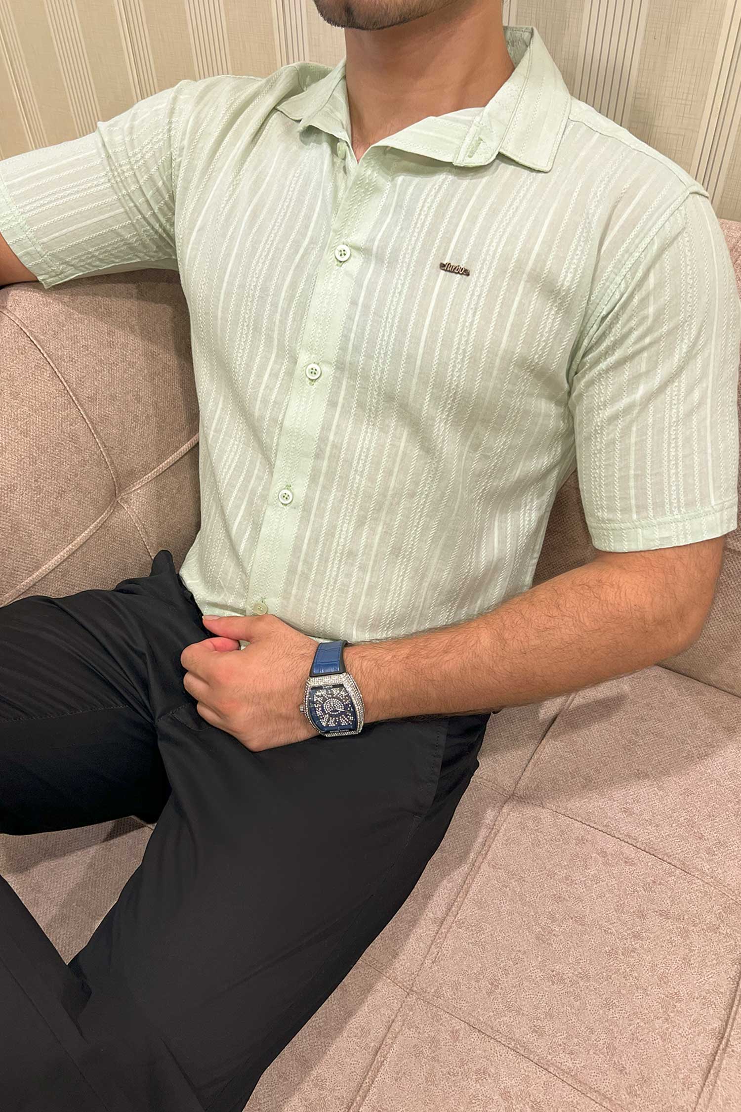 Turbo Textured Champ Casual Shirt - Image 15