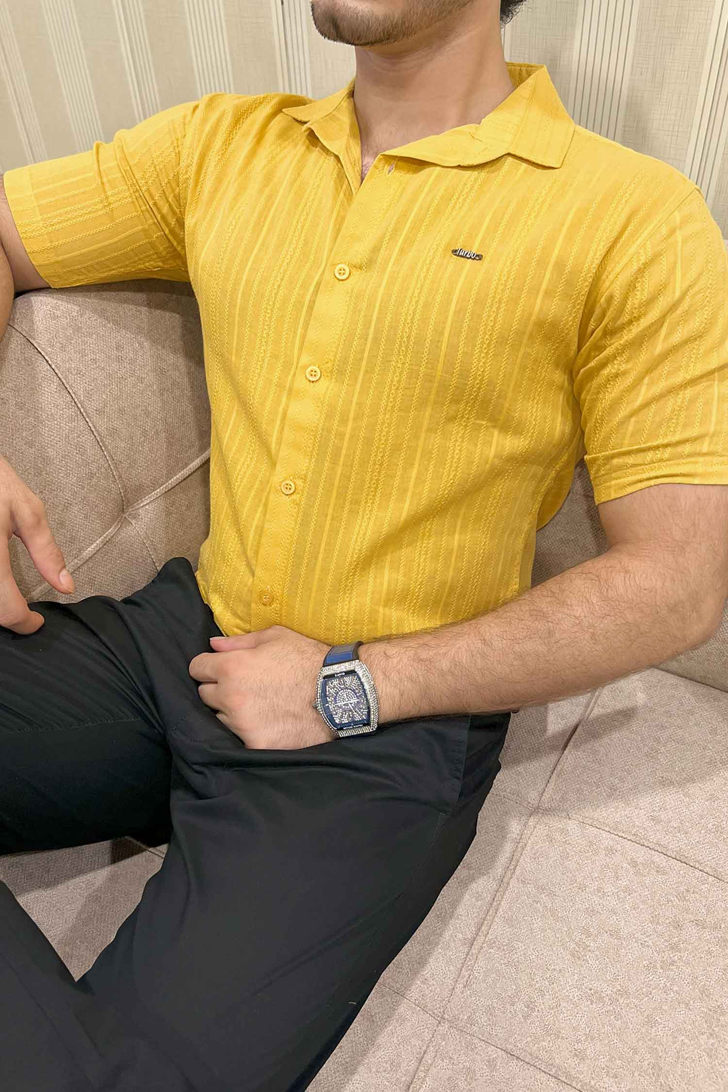 Turbo Textured Champ Casual Shirt - Image 2