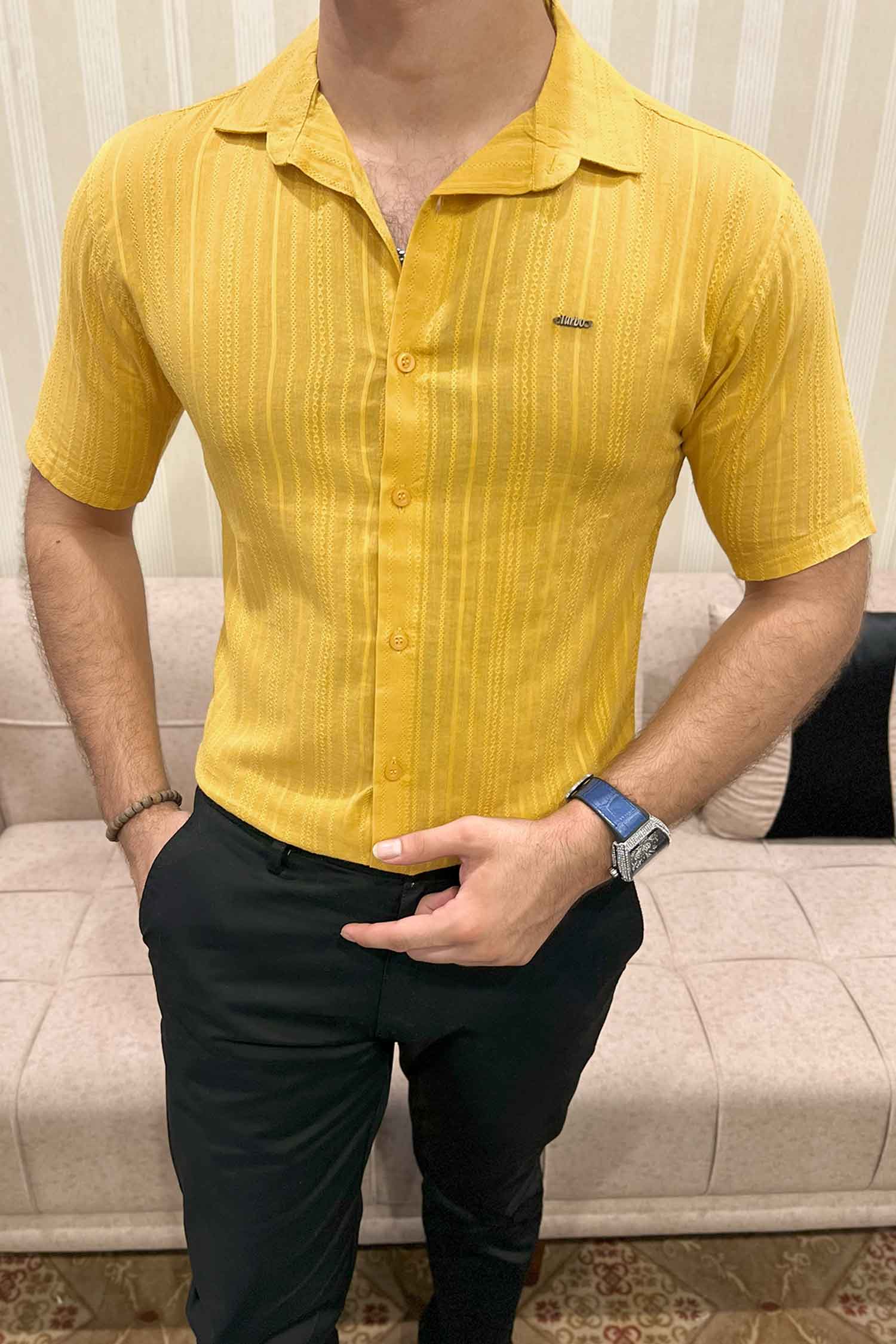 Turbo Textured Champ Casual Shirt - Image 3