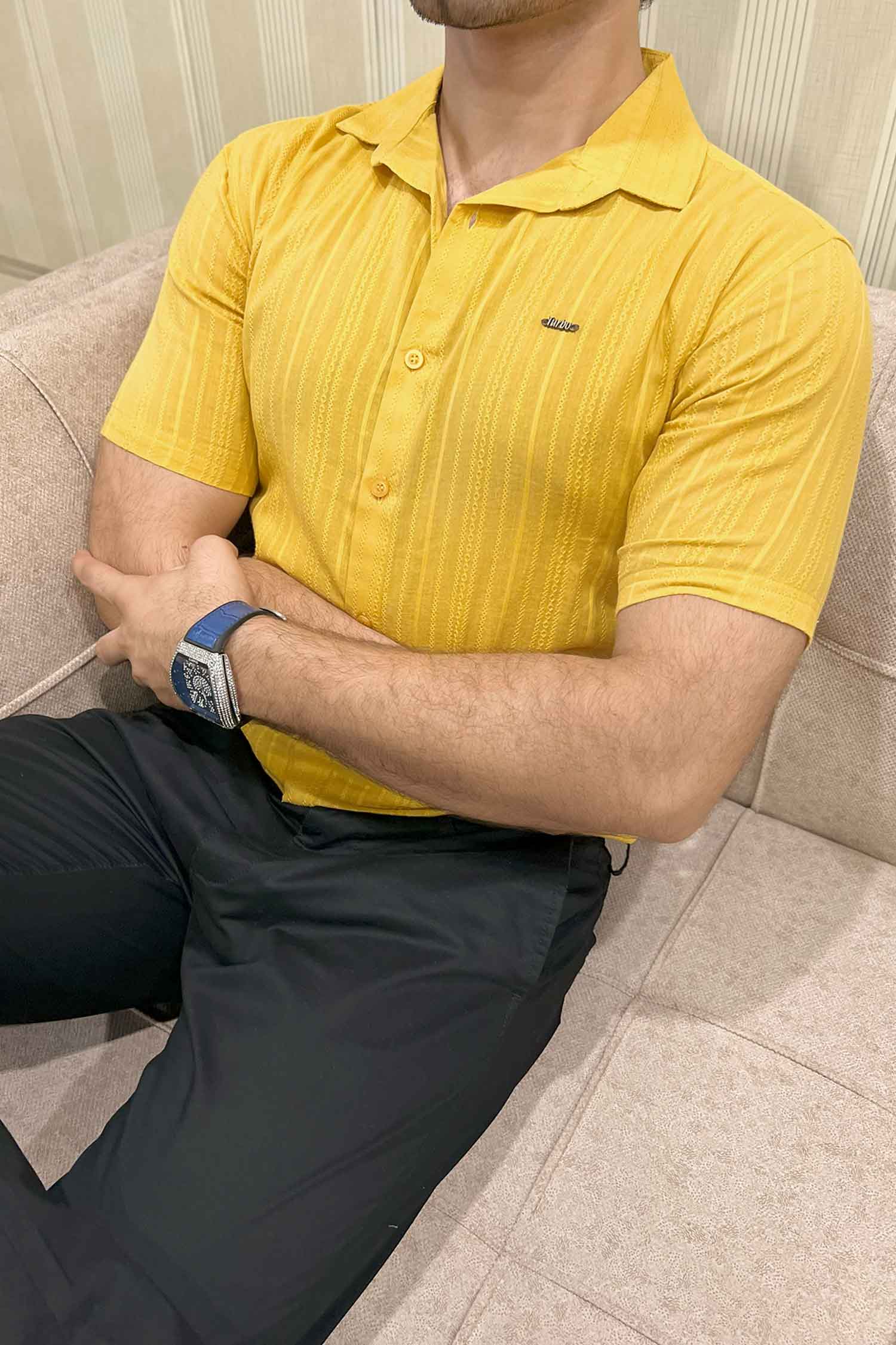 Turbo Textured Champ Casual Shirt - Image 4