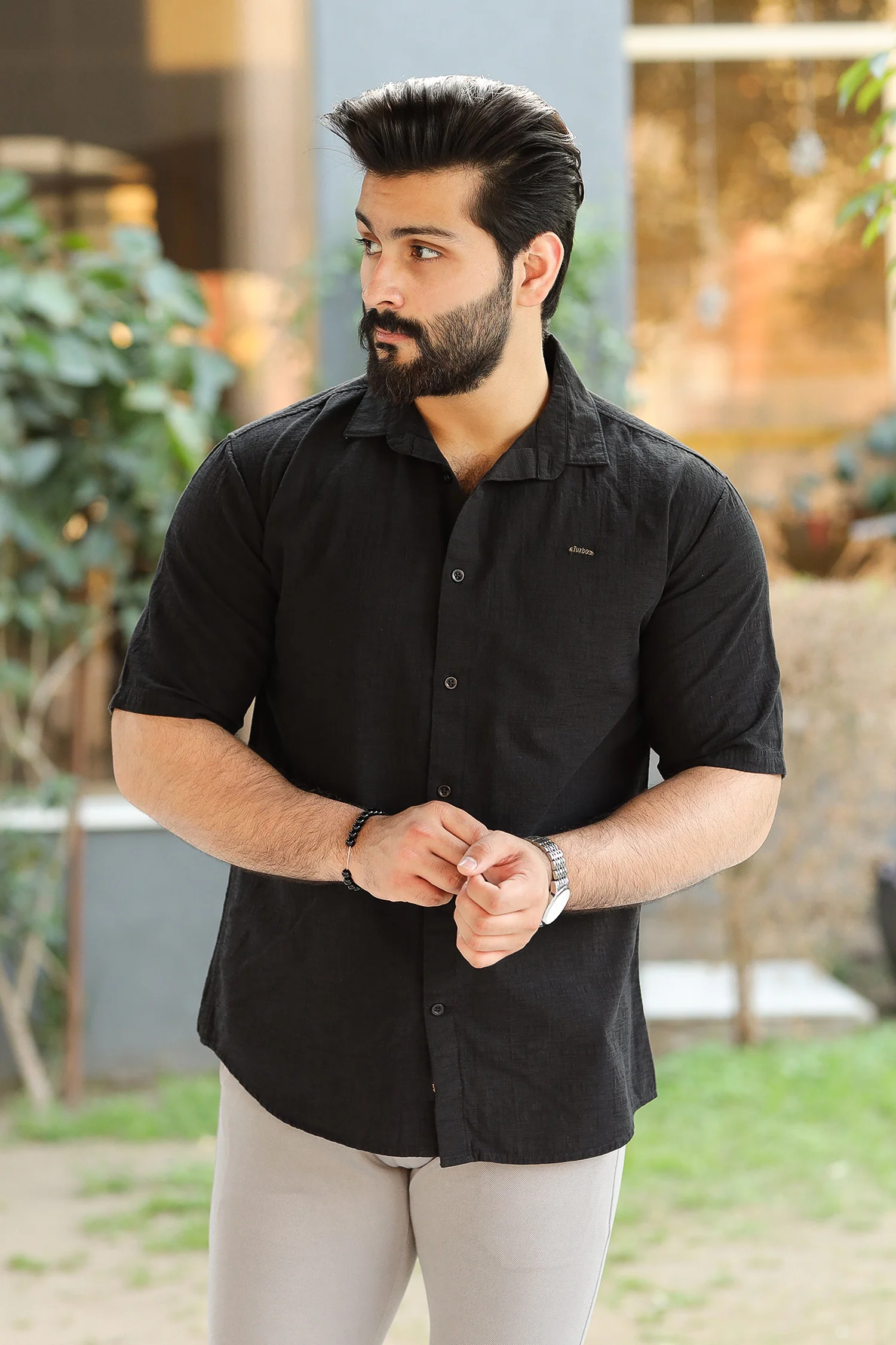 Turbo Textured Relaxed Fit Casual Shirt - Image 9