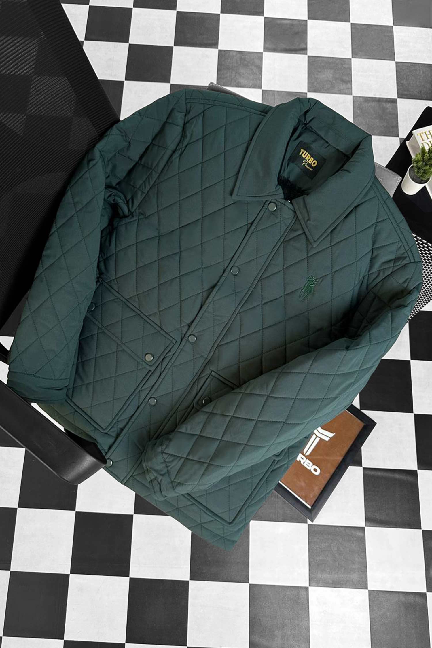 Turbo Thread Motive Quilted Puffer Jacket - Image 17