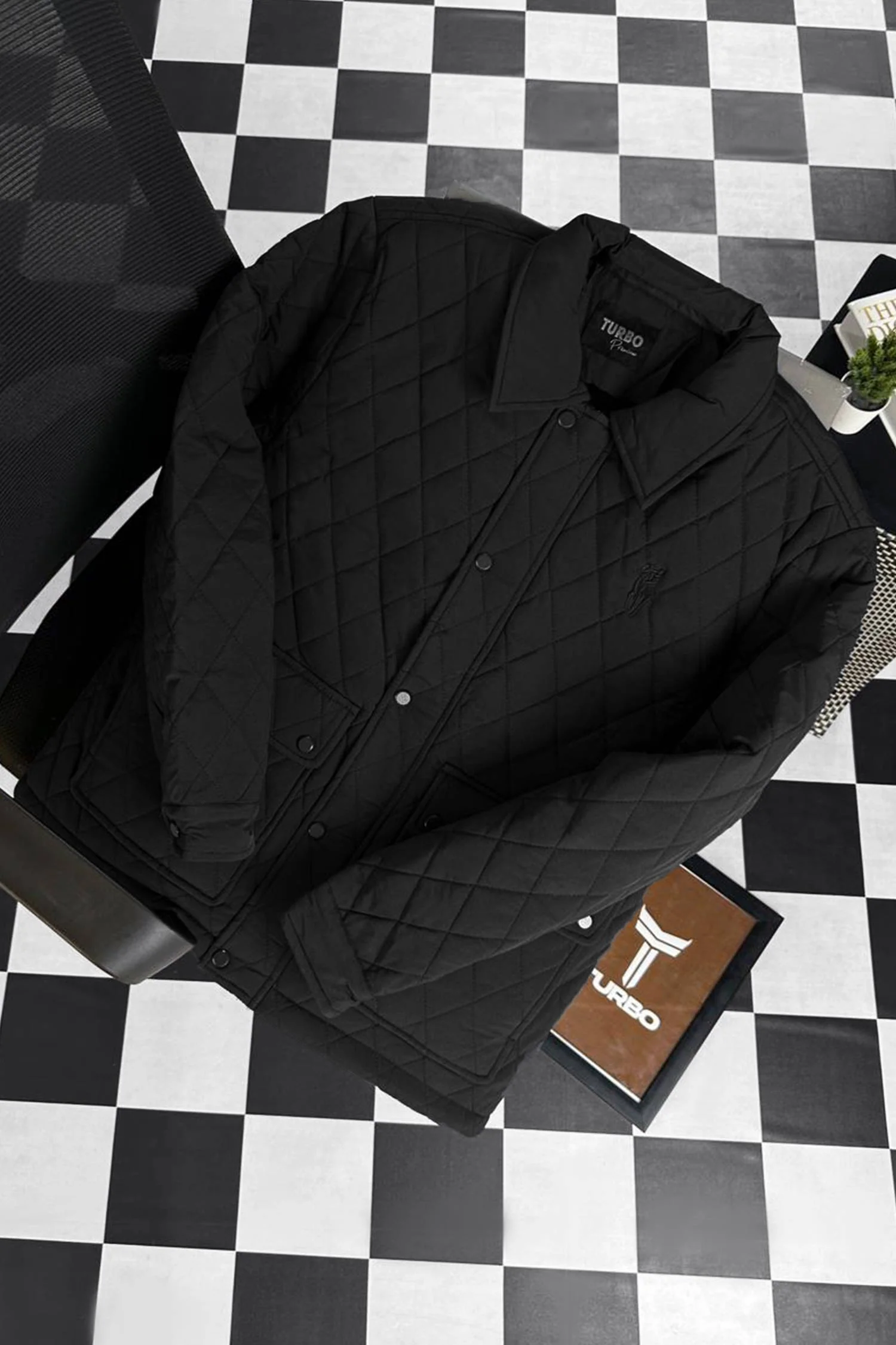 Turbo Thread Motive Quilted Puffer Jacket - Image 7