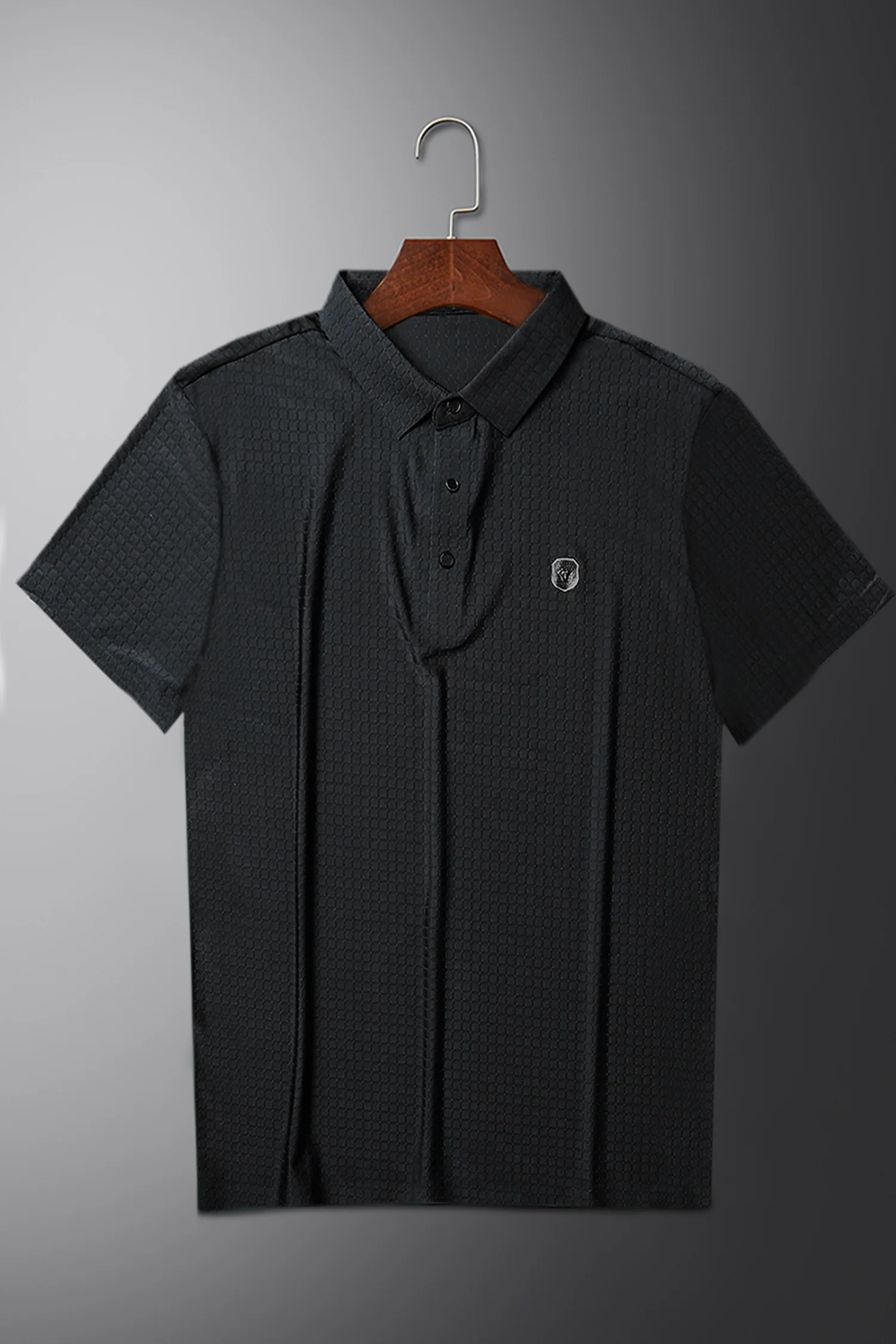 Turbo Trendy Block Pattern Stitchless Men's Polo Shirt - Image 10