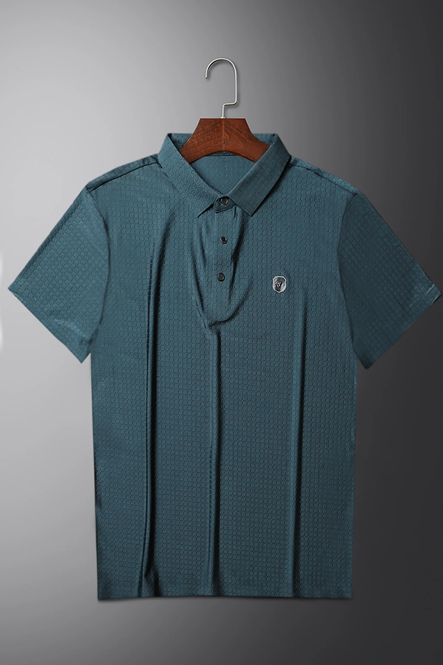 Turbo Trendy Block Pattern Stitchless Men's Polo Shirt - Image 14