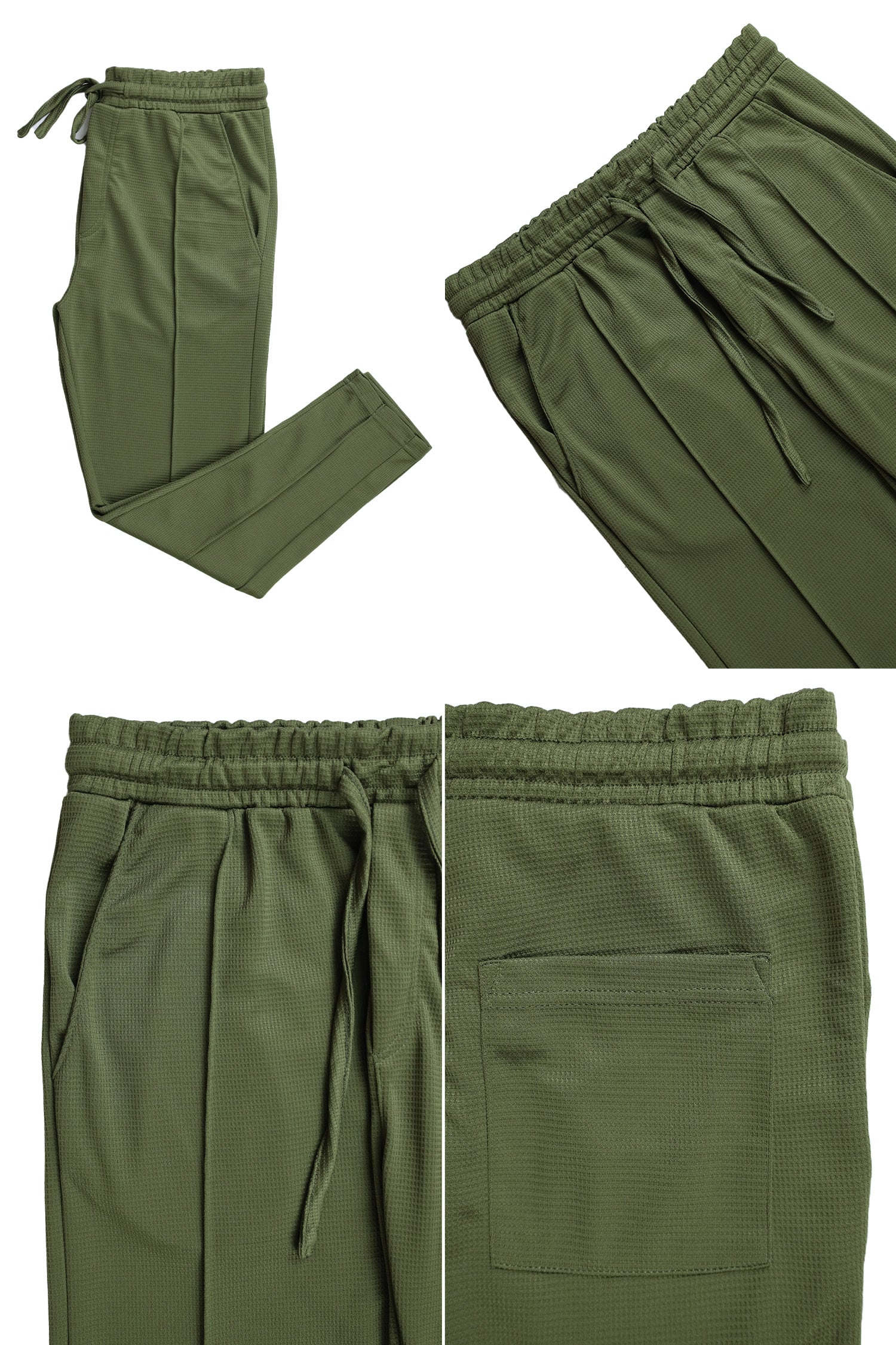 Turbo UltraSharp Waffle Front Line Trouser In Olive - Image 3