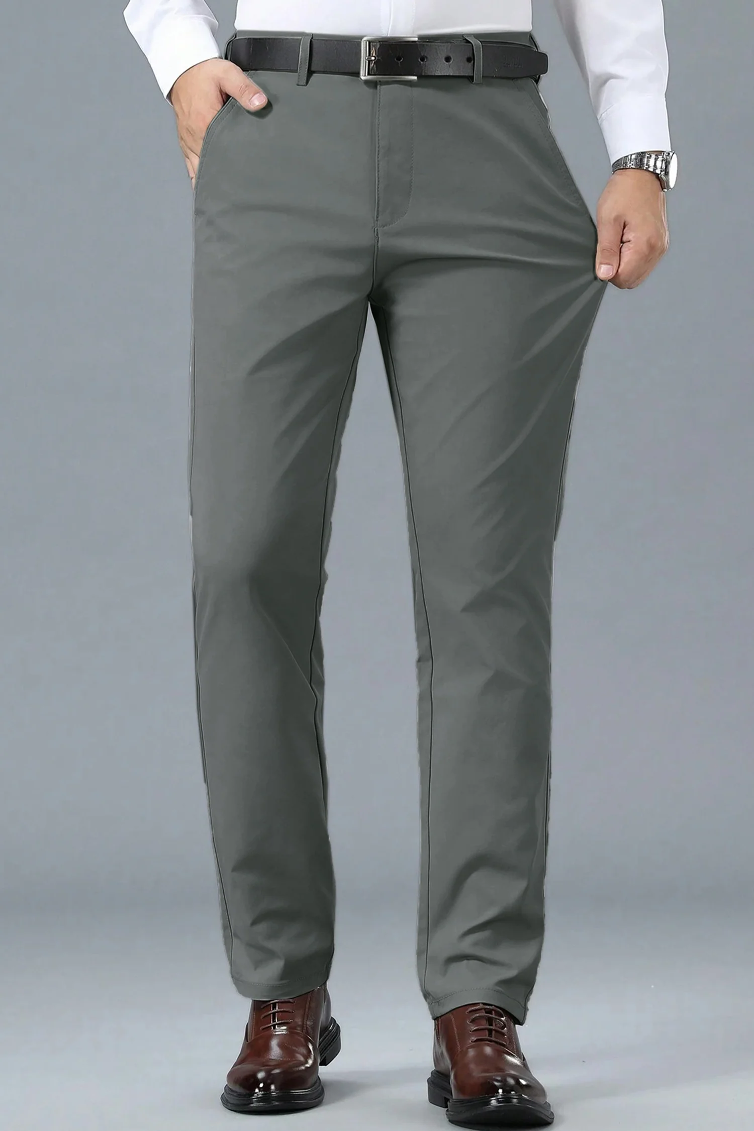 Turbo Urban Era Executive Slim Fit Cotton Pant - Image 19