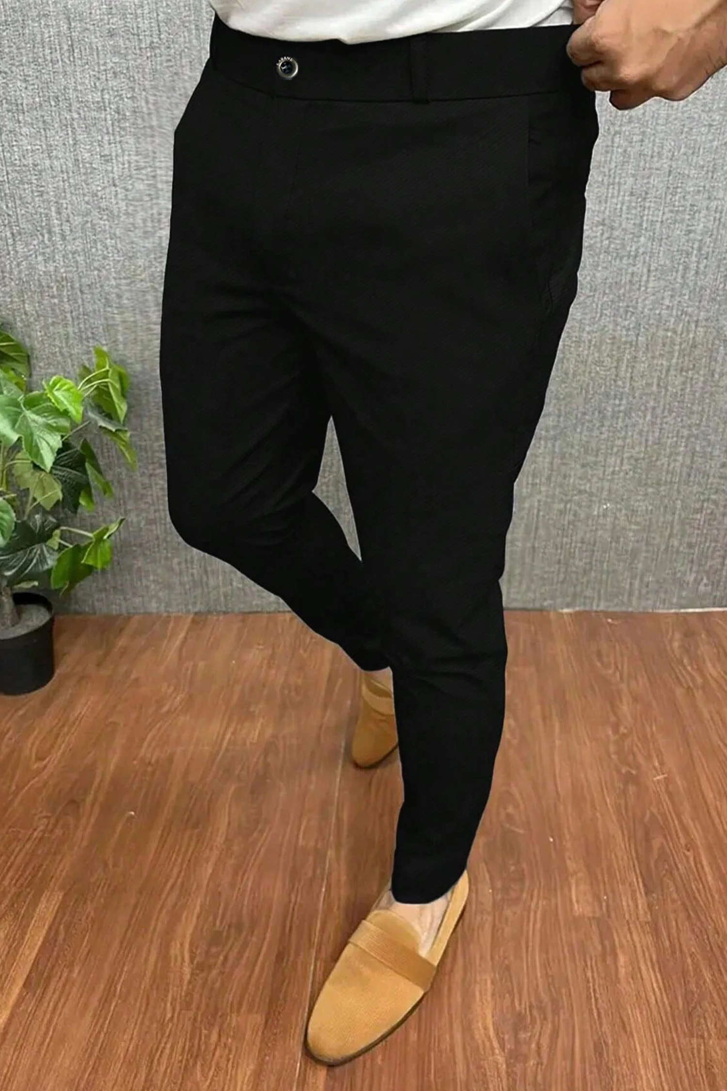 Turbo Urban Executive Slim Fit Cotton Pant - Image 12