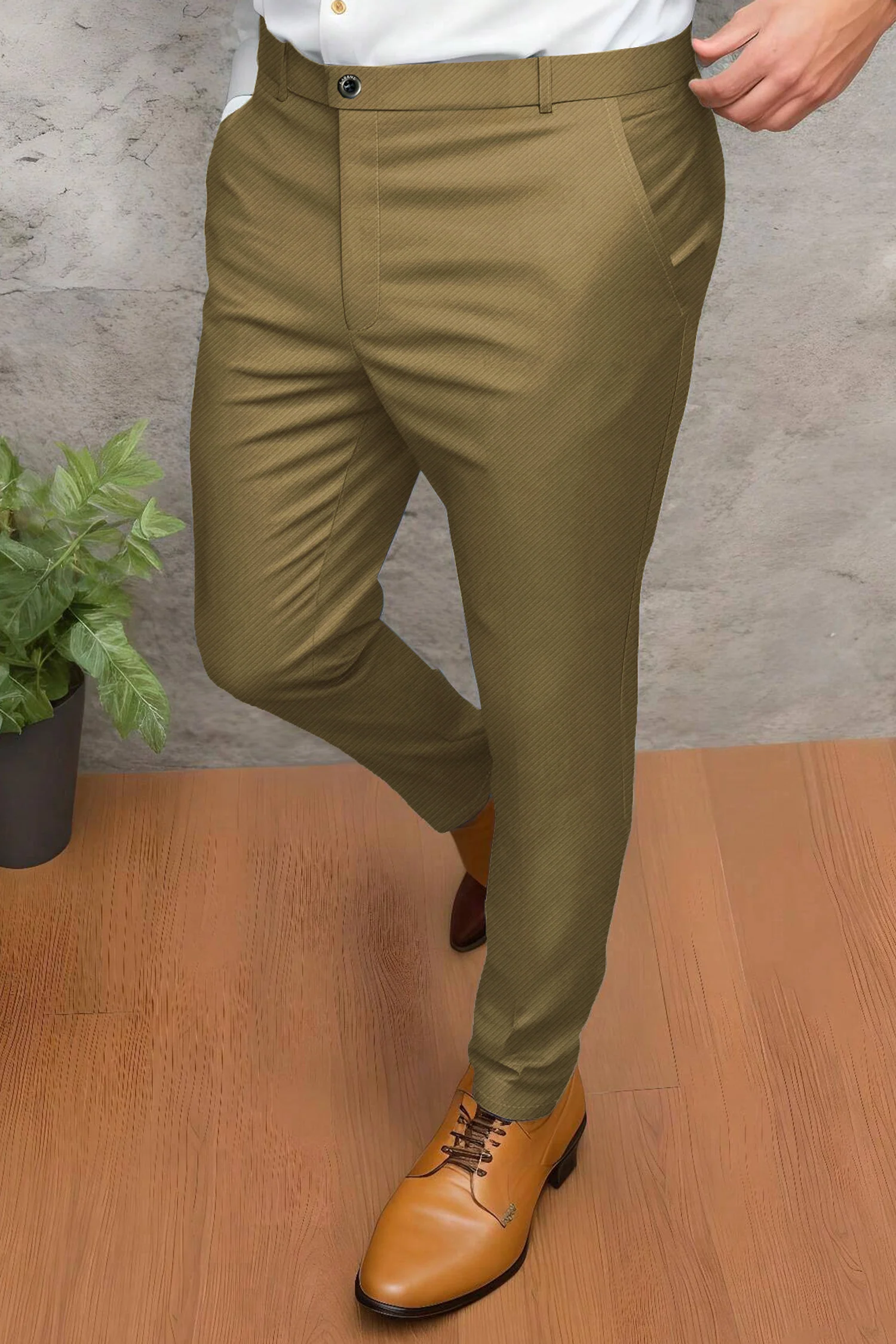 Turbo Urban Executive Slim Fit Cotton Pant - Image 2