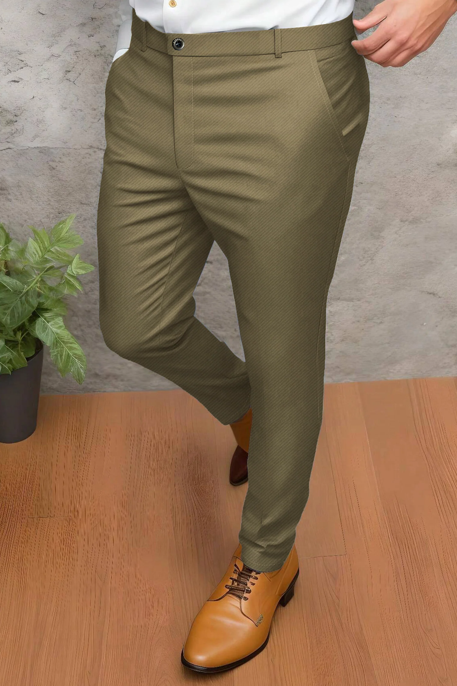 Turbo Urban Executive Slim Fit Cotton Pant - Image 3